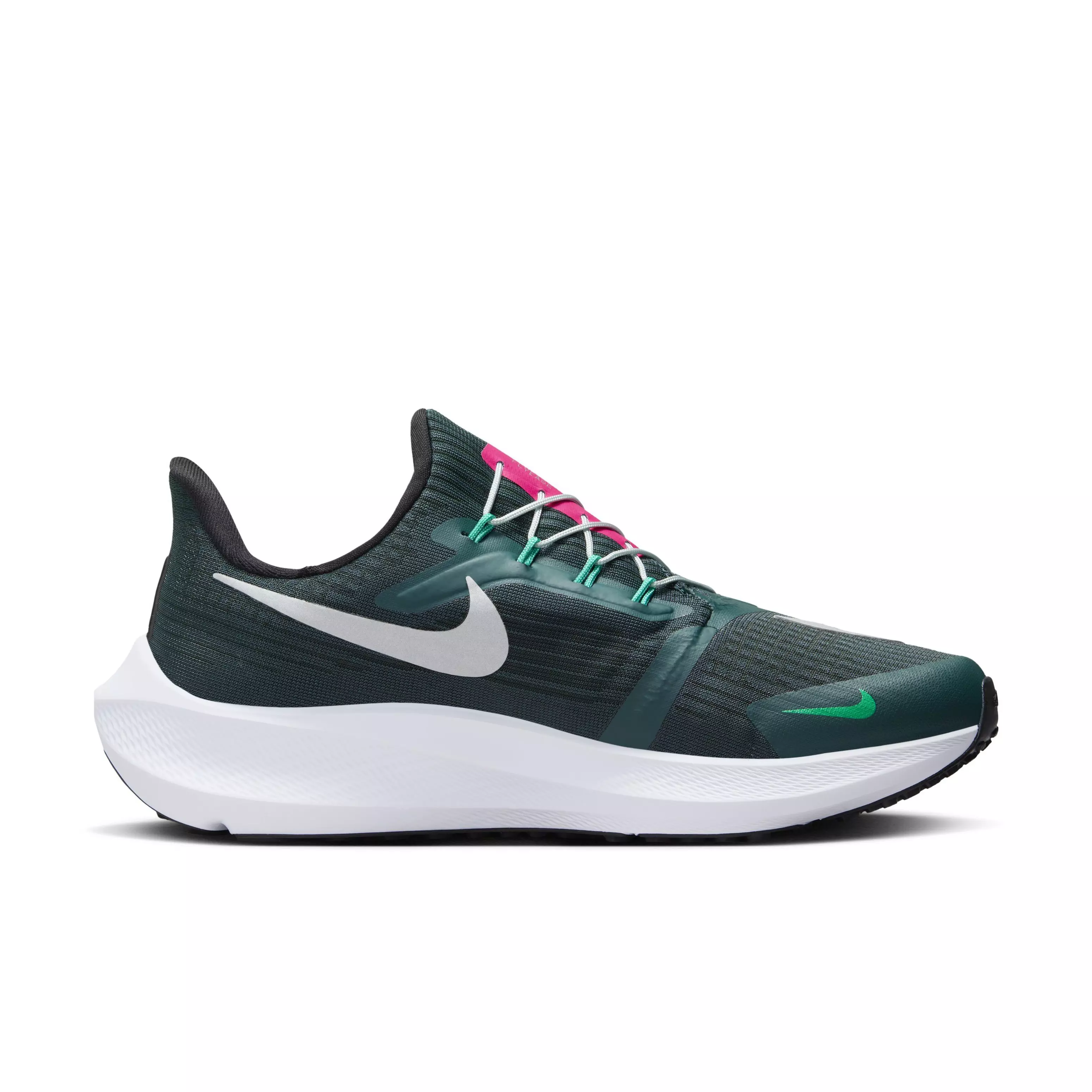 Nike Pegasus 39 FlyEase "Dark Teal/Teal/Pink/White" Women's Running Shoe - DK TEAL/TEAL/PINK/WHITE