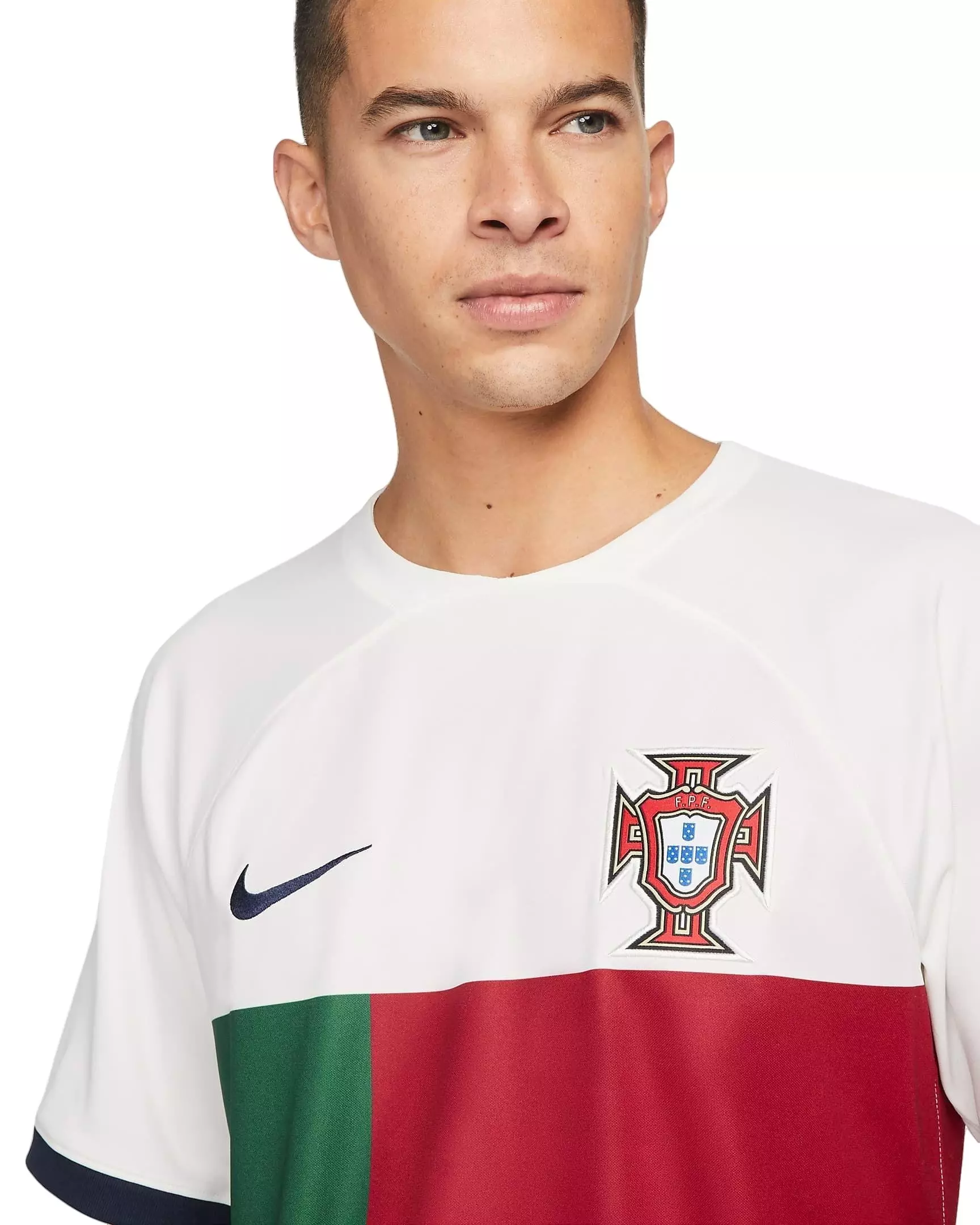 Nike Men's Portugal 2022/23 Stadium Away Dri-FIT ADV Soccer Jersey-White - WHITE