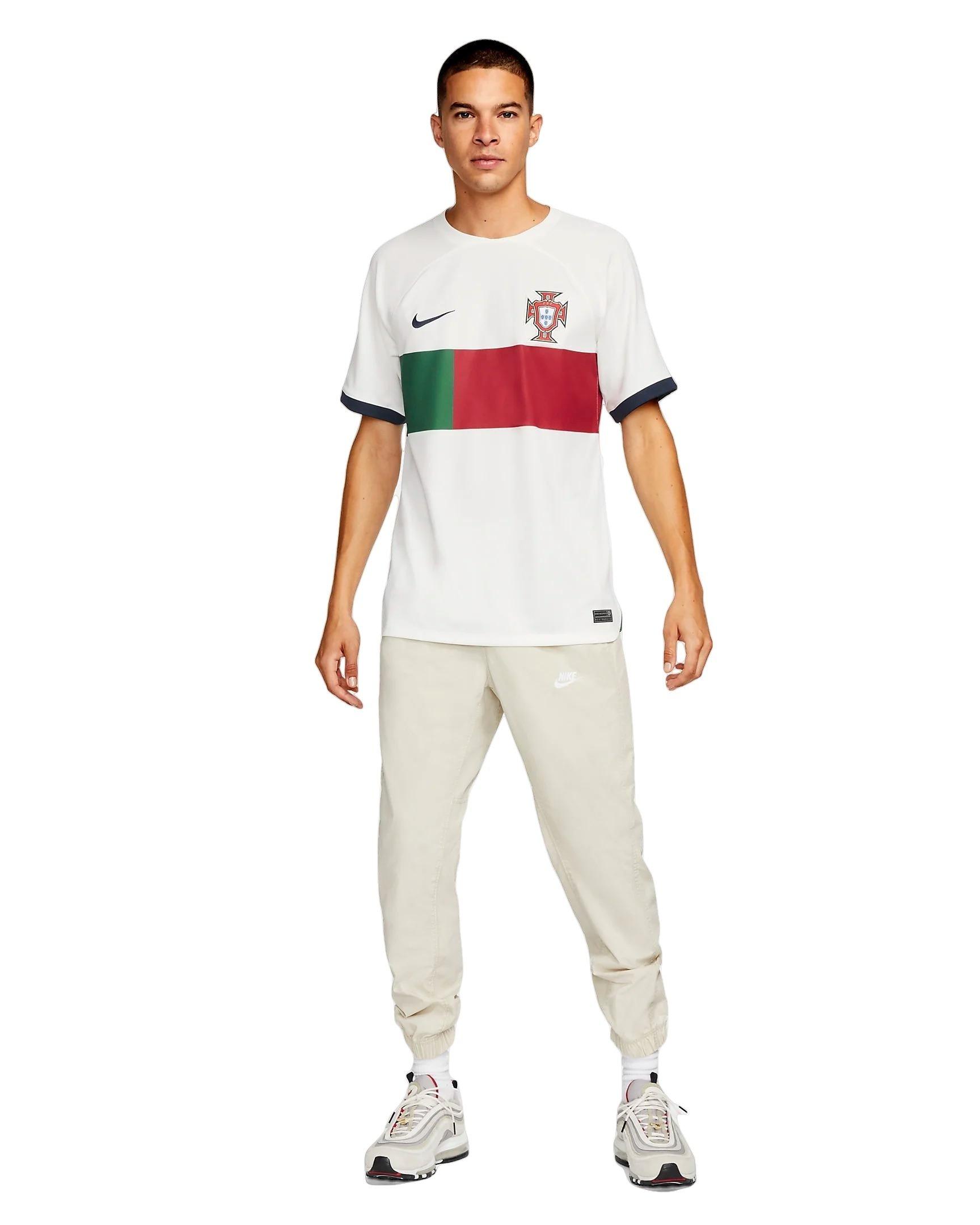 Nike Men's Portugal 2022/23 Stadium Away Dri-FIT ADV Soccer Jersey-White - WHITE Thumbnail View 5