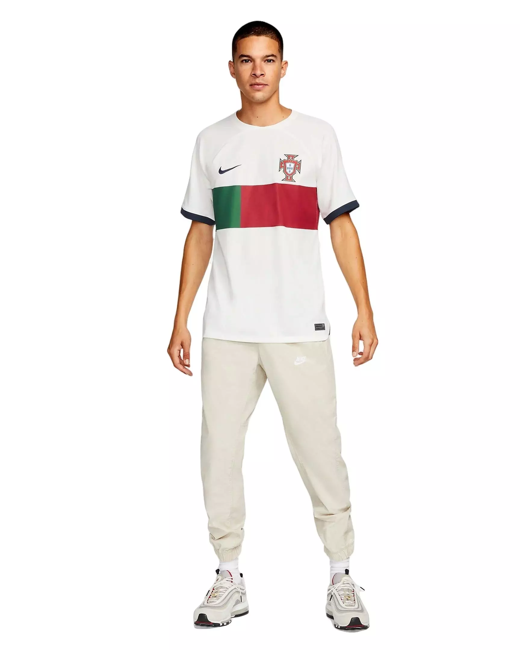 Nike Men's Portugal 2022/23 Stadium Away Dri-FIT ADV Soccer Jersey-White - WHITE