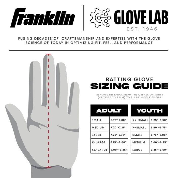 Franklin Sports MLB Powerstrap Infinite Series Youth Green/Pink Batting Gloves