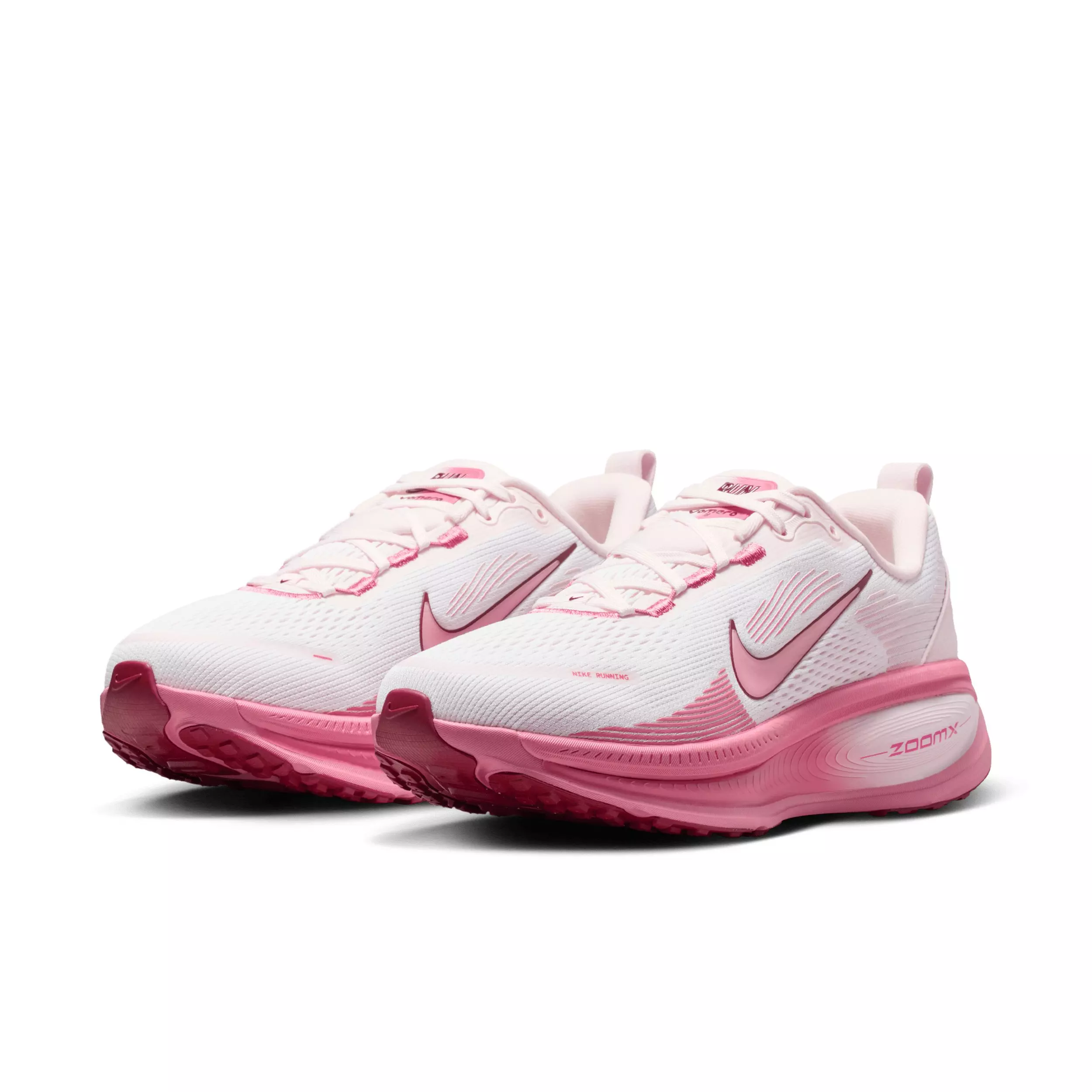 Nike Vomero 18 "White/Pearl Pink/Team Red/Peony" Women's Running Shoe - WHITE/PINK/RED/PEONY