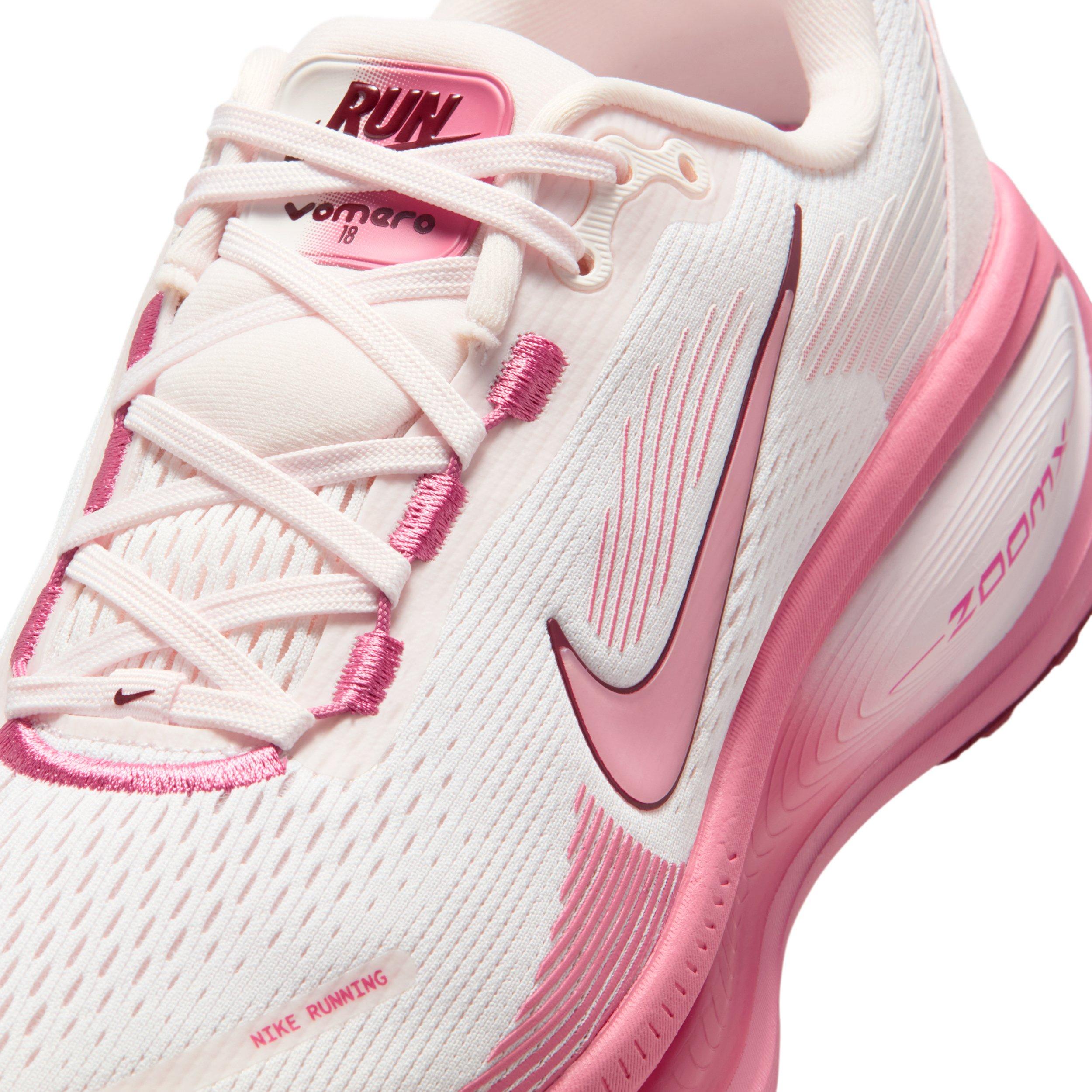 Nike Vomero 18 "White/Pearl Pink/Team Red/Peony" Women's Running Shoe - WHITE/PINK/RED/PEONY Thumbnail View 7