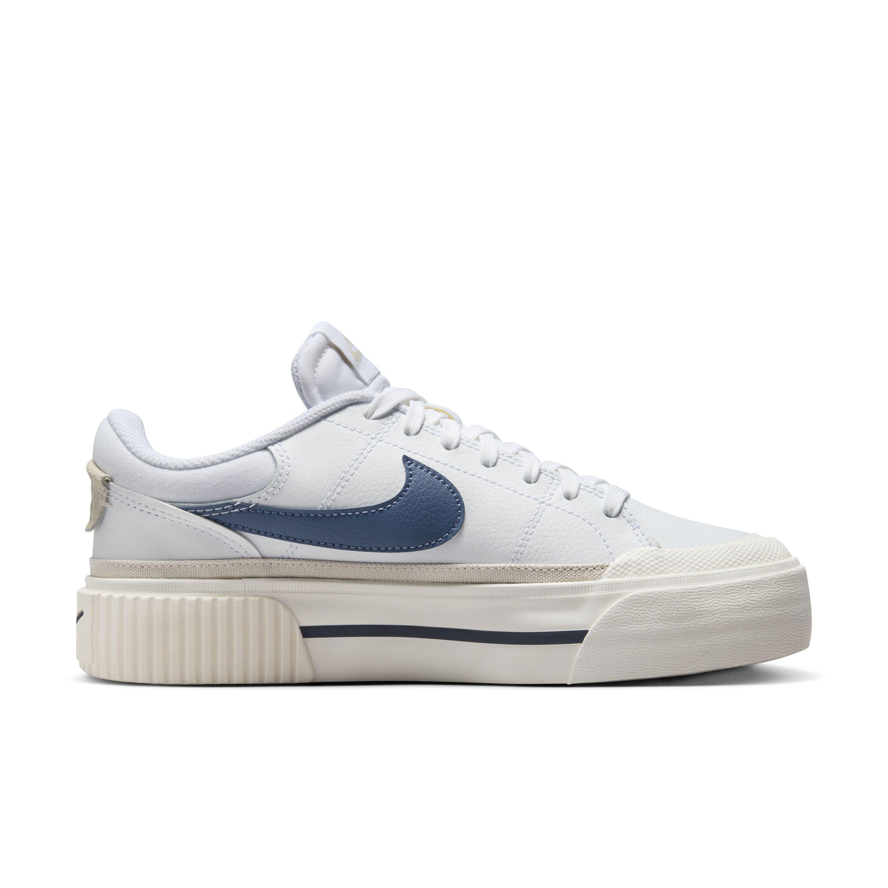 Nike Court Legacy Lift "White/Light Orewood Brown/Sail/Diffused Blue" Women's Shoe - WHITE/LT BROWN/SAIL/BLUE Thumbnail View 1