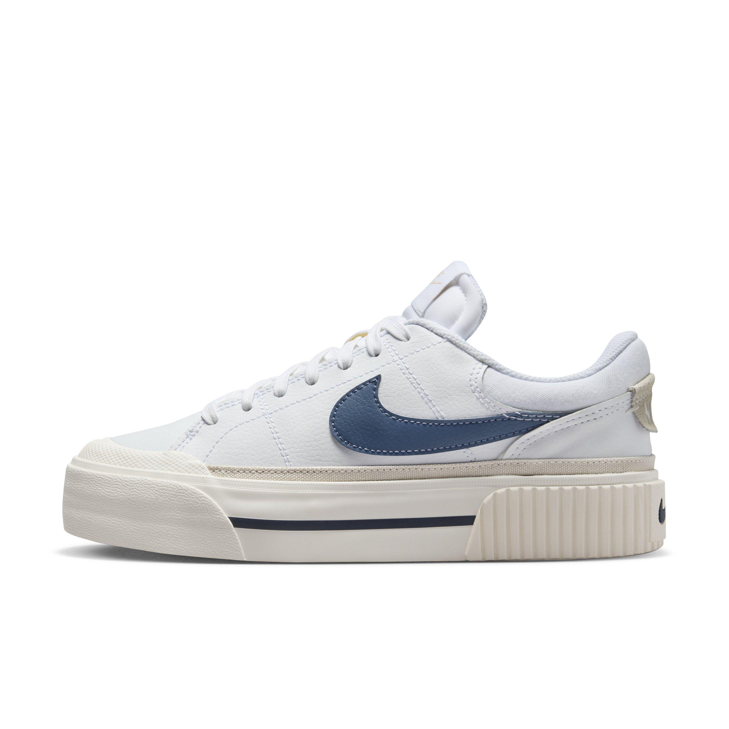 Nike Court Legacy Lift "White/Light Orewood Brown/Sail/Diffused Blue" Women's Shoe - WHITE/LT BROWN/SAIL/BLUE Thumbnail View 2