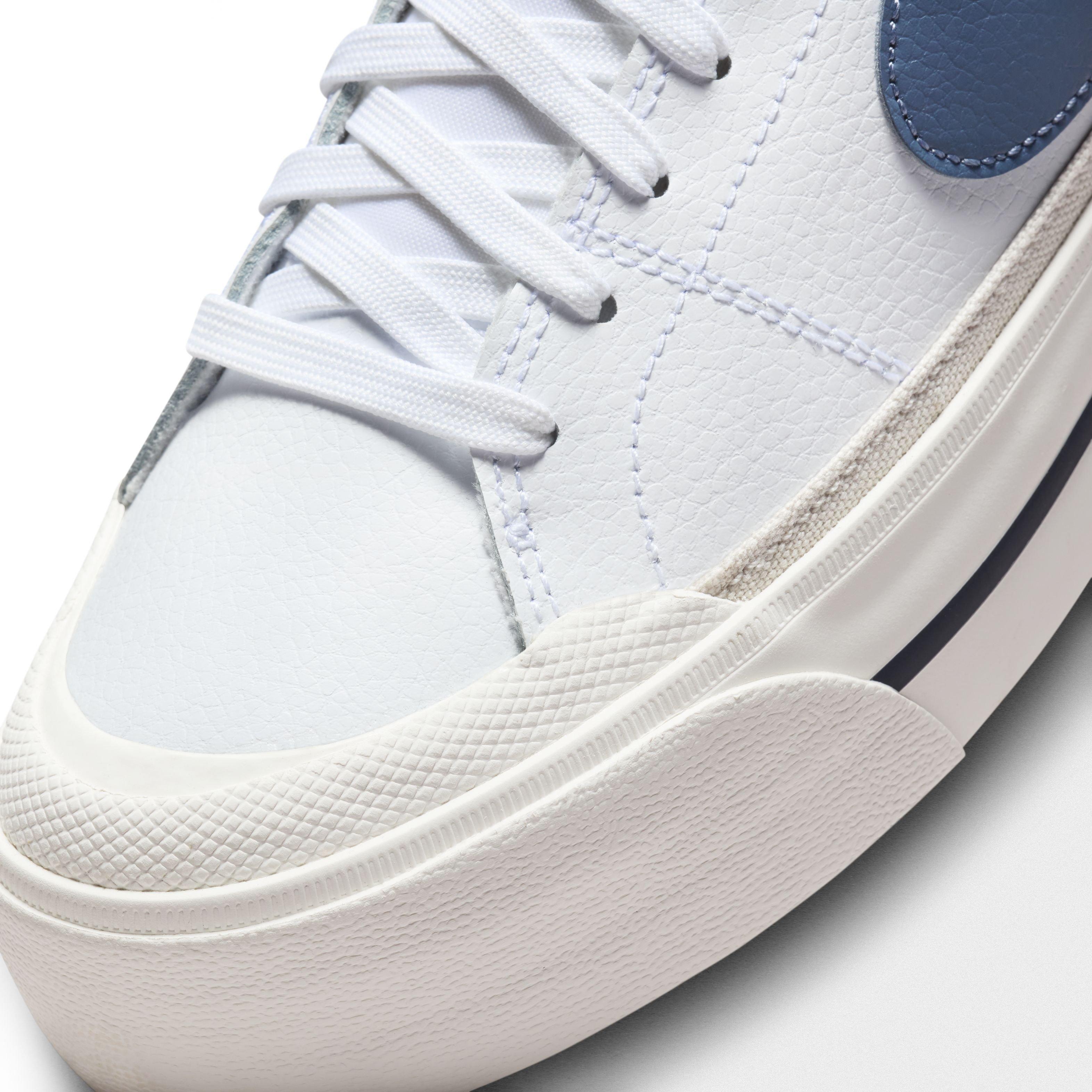 Nike Court Legacy Lift "White/Light Orewood Brown/Sail/Diffused Blue" Women's Shoe - WHITE/LT BROWN/SAIL/BLUE Thumbnail View 7