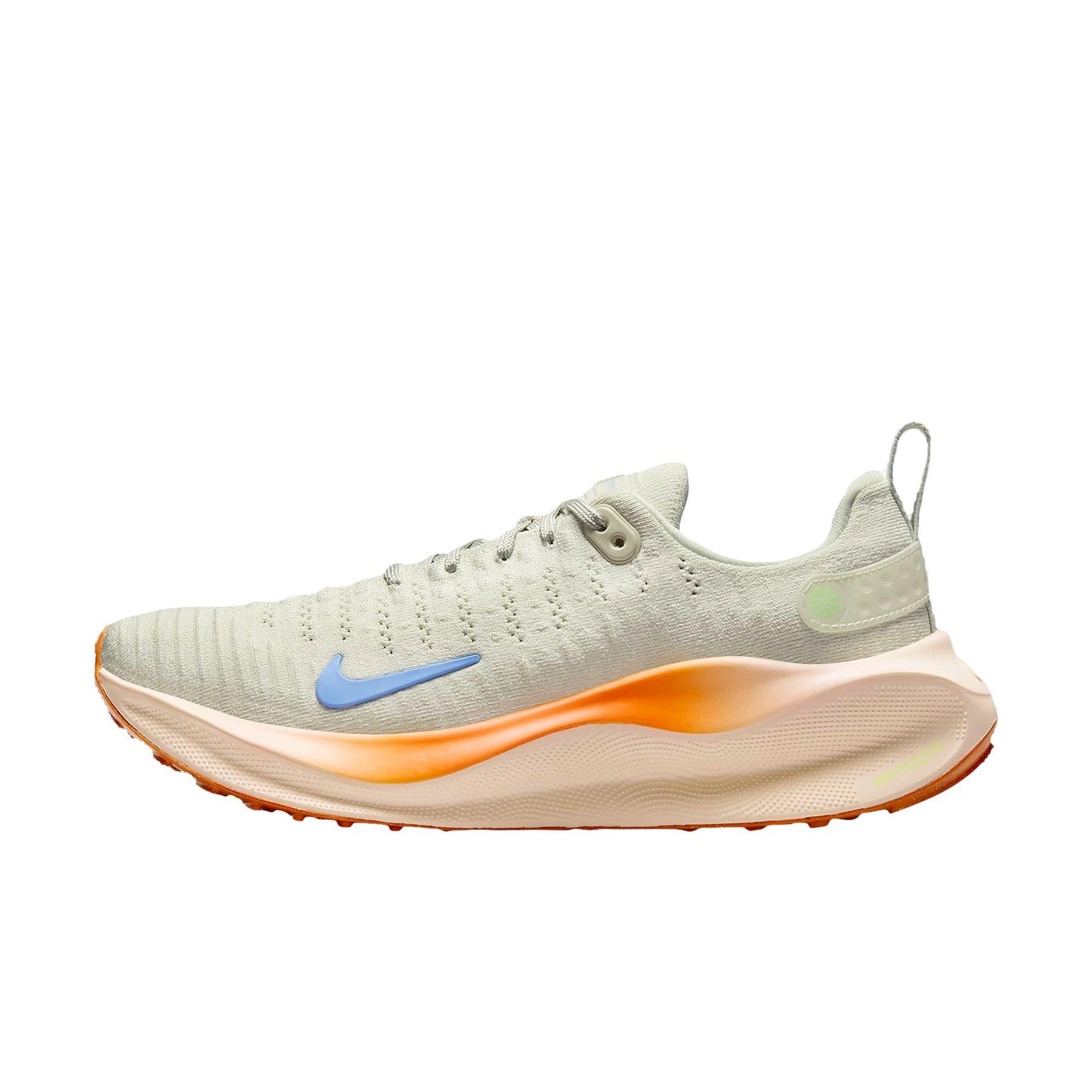 Nike InfinityRN 4 "Sea Glass/Safety Orange/Bright Mandarin/Polar" Women's Running Shoe - GREEN/ORANGE Thumbnail View 2