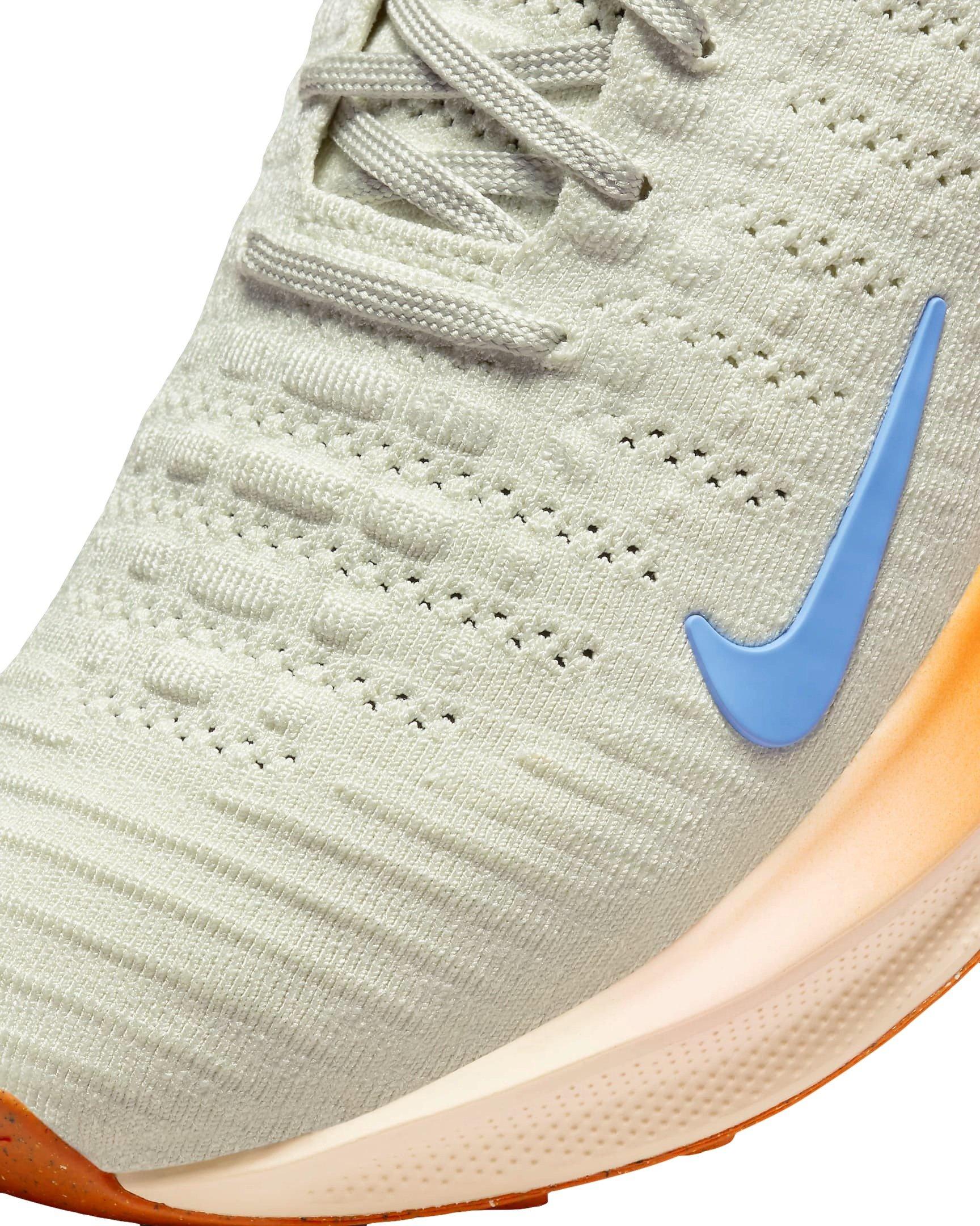 Nike InfinityRN 4 "Sea Glass/Safety Orange/Bright Mandarin/Polar" Women's Running Shoe - GREEN/ORANGE Thumbnail View 6