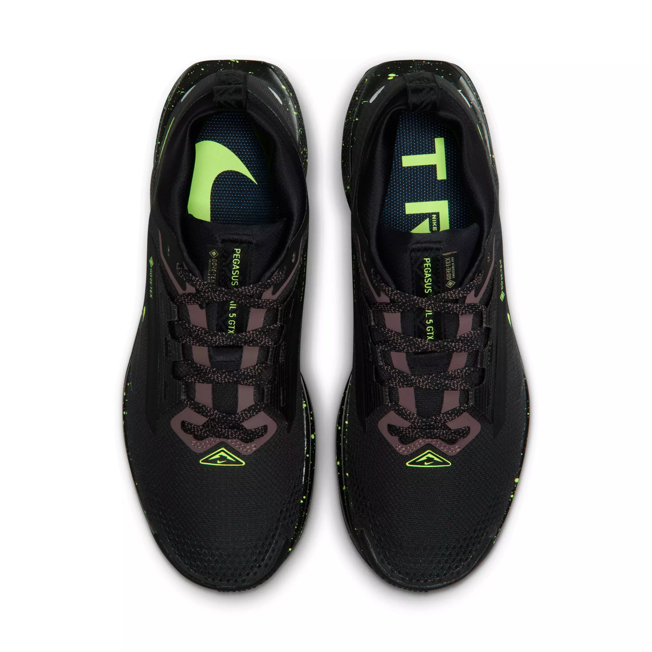 Nike Pegasus Trail 5 "Black/Phantom/Tattoo/Volt Ice" Women's Trail Running Shoe - BLACK/PHANTOM/TATTOO/VOLT