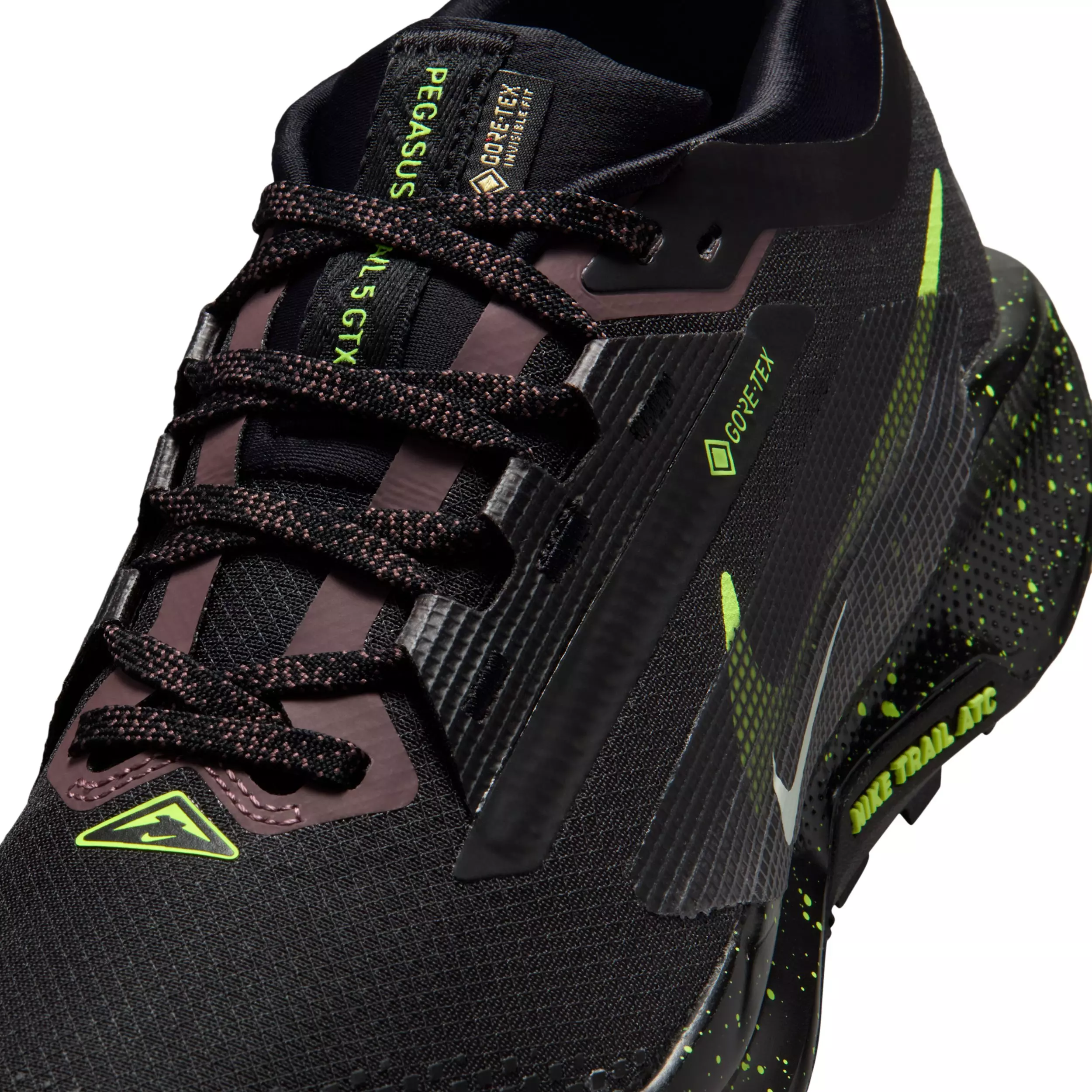 Nike Pegasus Trail 5 "Black/Phantom/Tattoo/Volt Ice" Women's Trail Running Shoe - BLACK/PHANTOM/TATTOO/VOLT