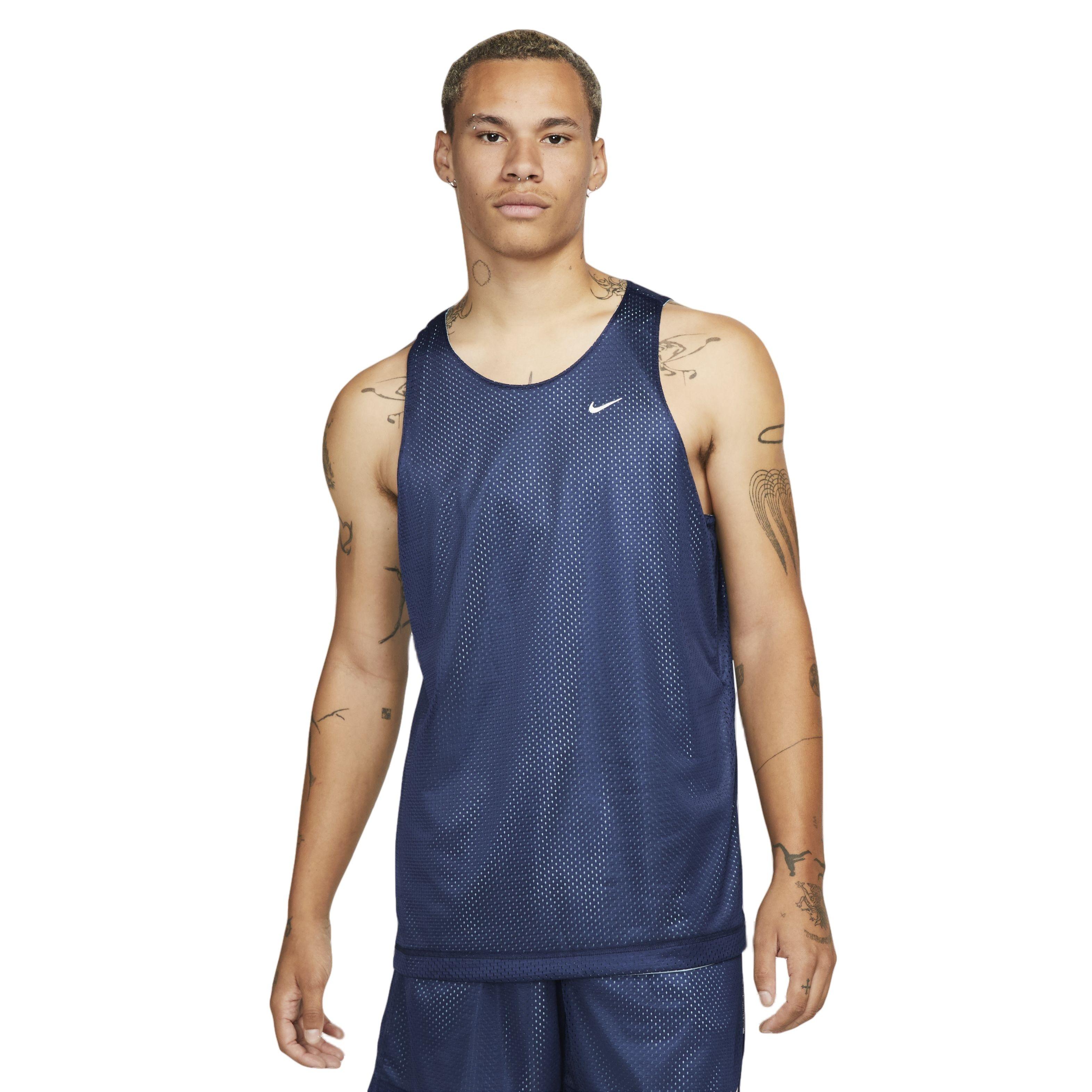 Nike Men’s Standard Issue Reversible Jersey, Black/Orange, 3XL