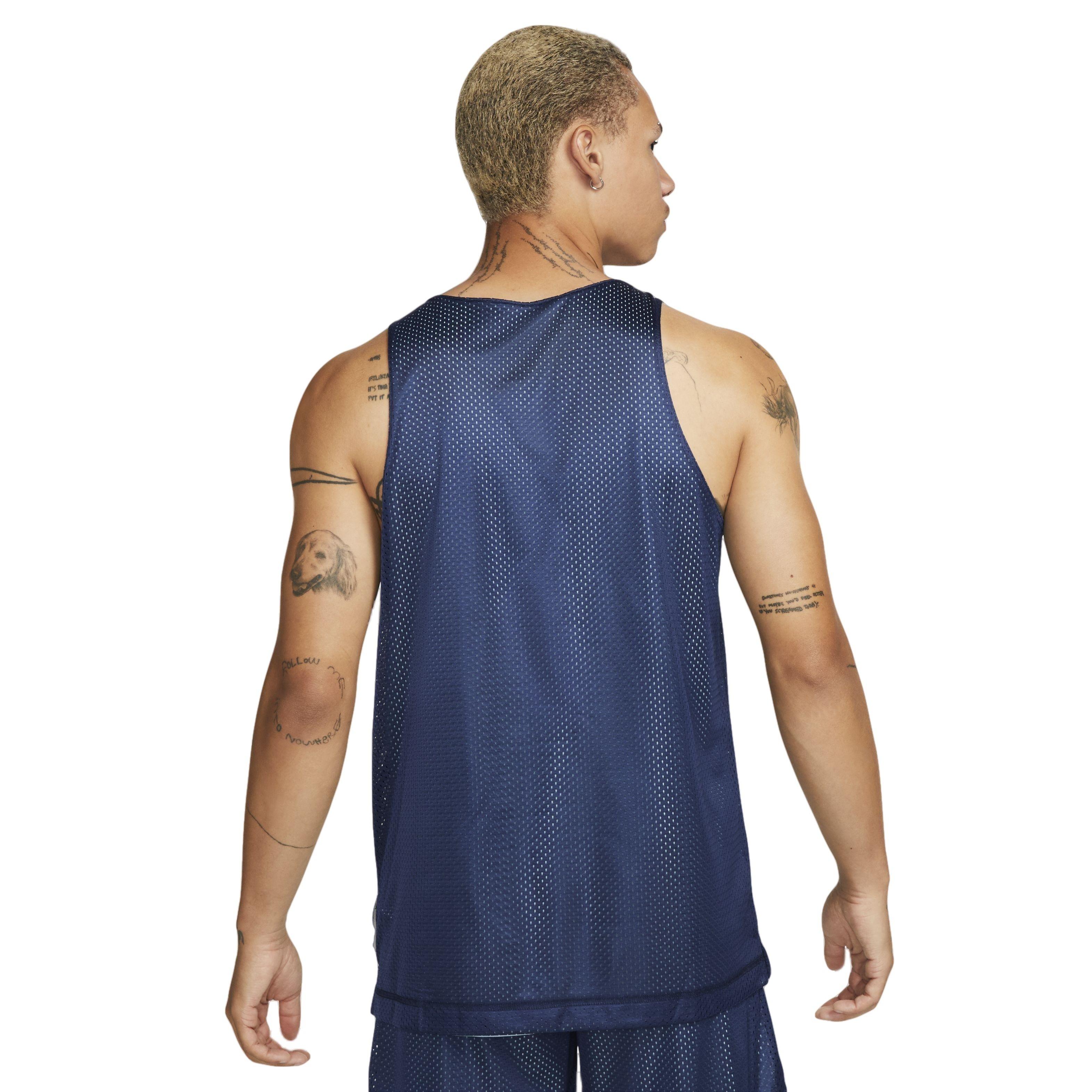 Hat and Beyond Men's Plain Athletic Uniform Reversible Basketball Jersey  Mesh Tank Top 