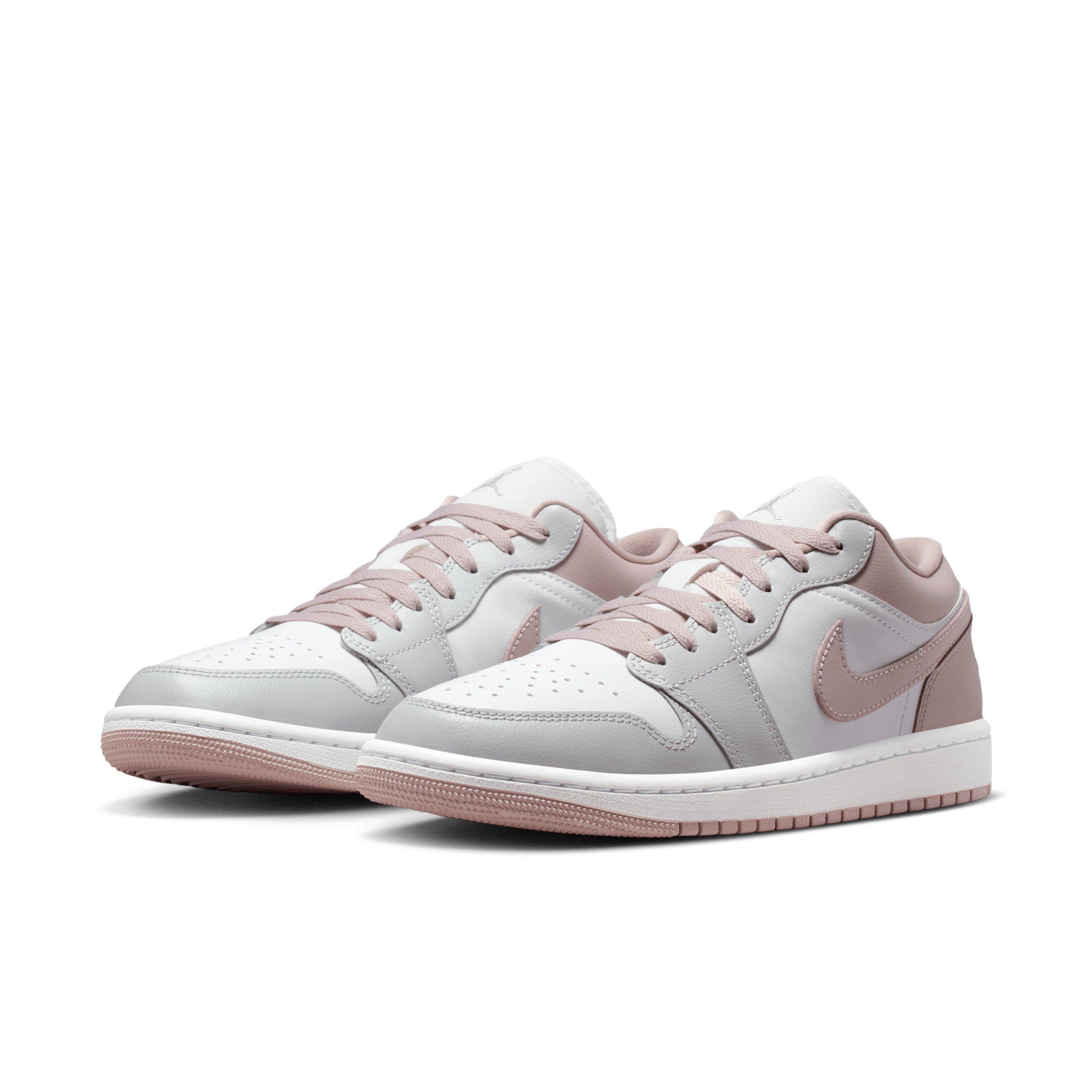 Jordan Air Jordan 1 Low "Particle Rose/White/Neutral Grey" Women's Shoe - ROSE/WHITE/GREY Thumbnail View 3