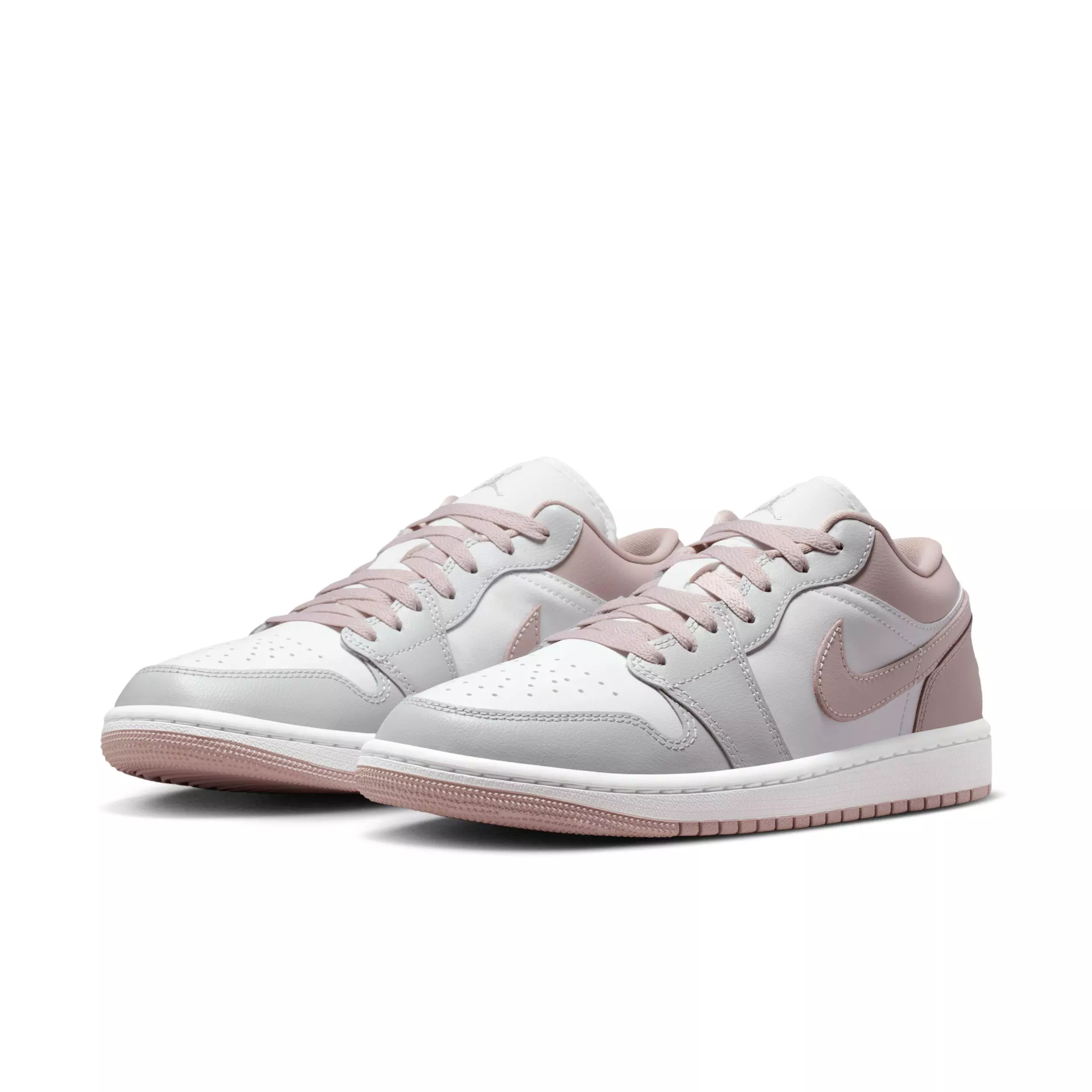 Jordan Air Jordan 1 Low "Particle Rose/White/Neutral Grey" Women's Shoe - ROSE/WHITE/GREY