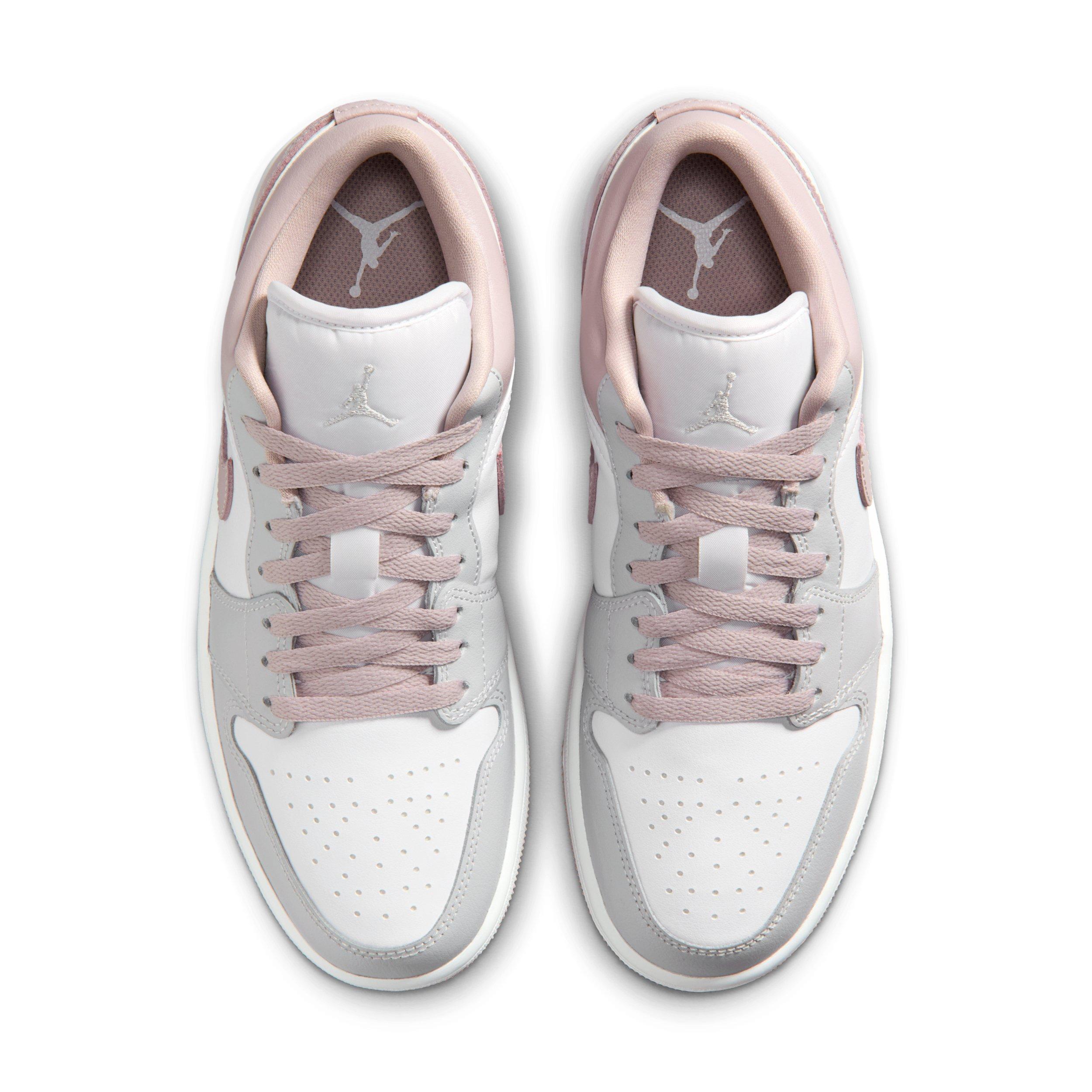 Jordan 1 Low "Particle Rose/White/Neutral Grey" Women's Shoe - ROSE/WHITE/GREY Thumbnail View 4