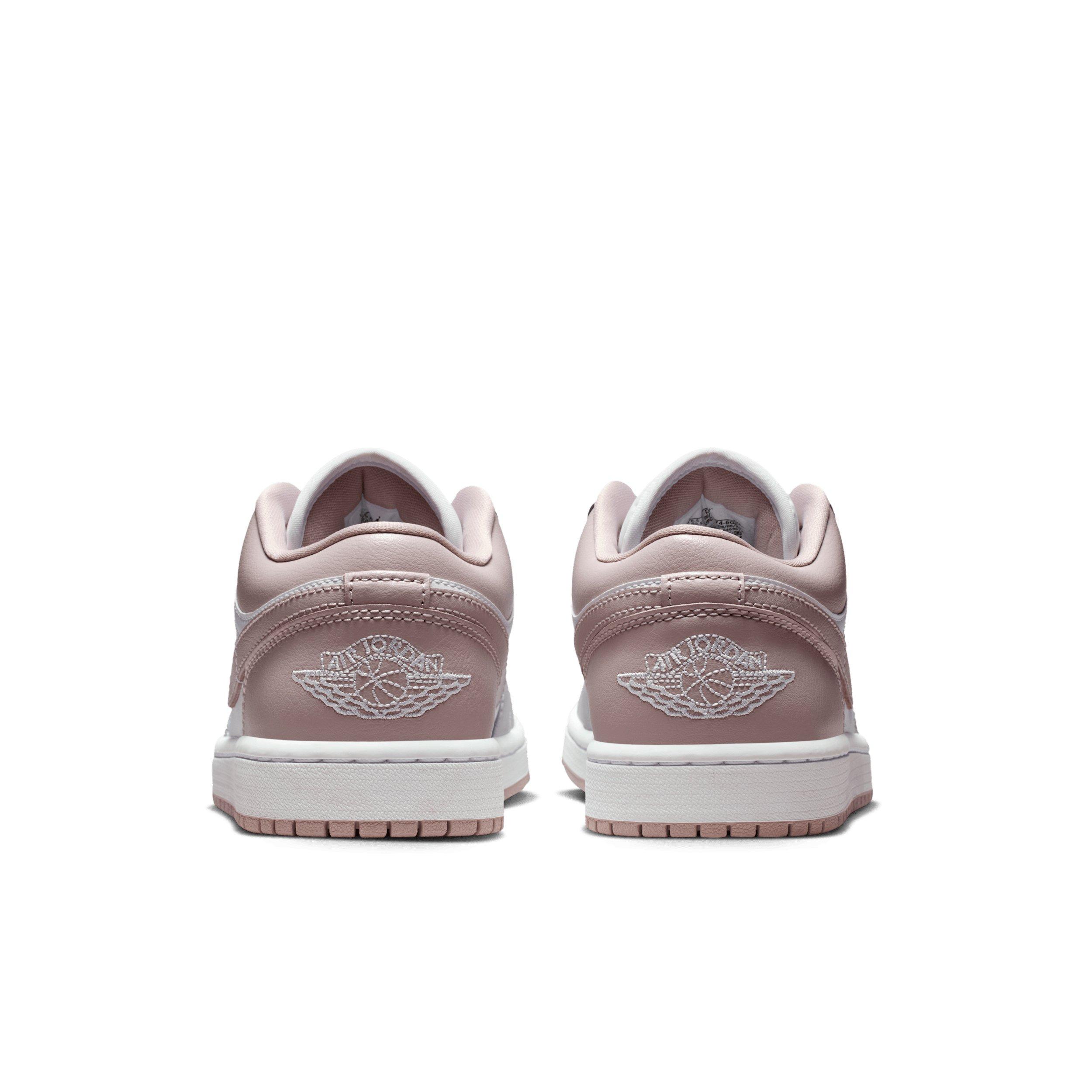 Jordan 1 Low "Particle Rose/White/Neutral Grey" Women's Shoe - ROSE/WHITE/GREY Thumbnail View 5