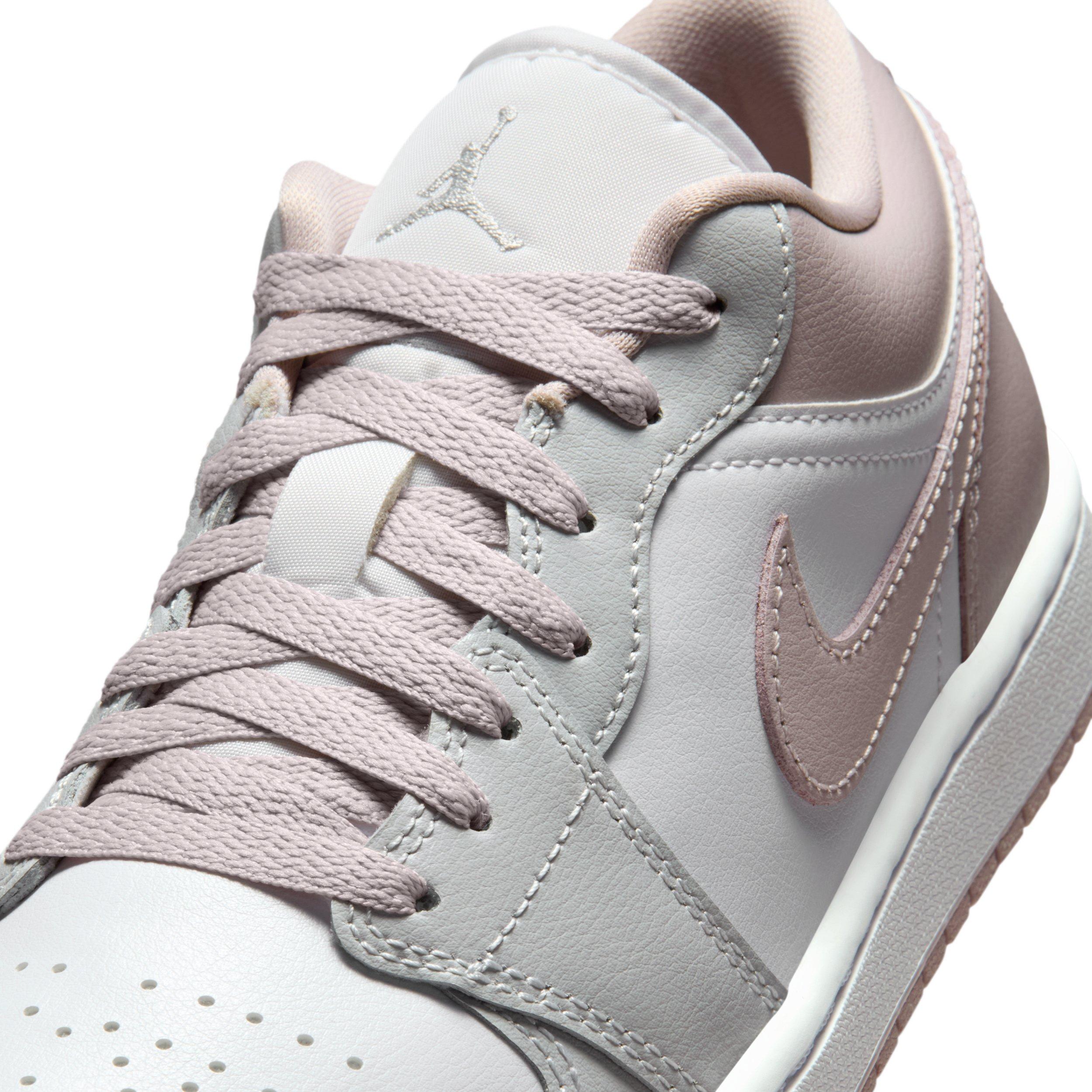 Jordan Air Jordan 1 Low "Particle Rose/White/Neutral Grey" Women's Shoe - ROSE/WHITE/GREY Thumbnail View 7