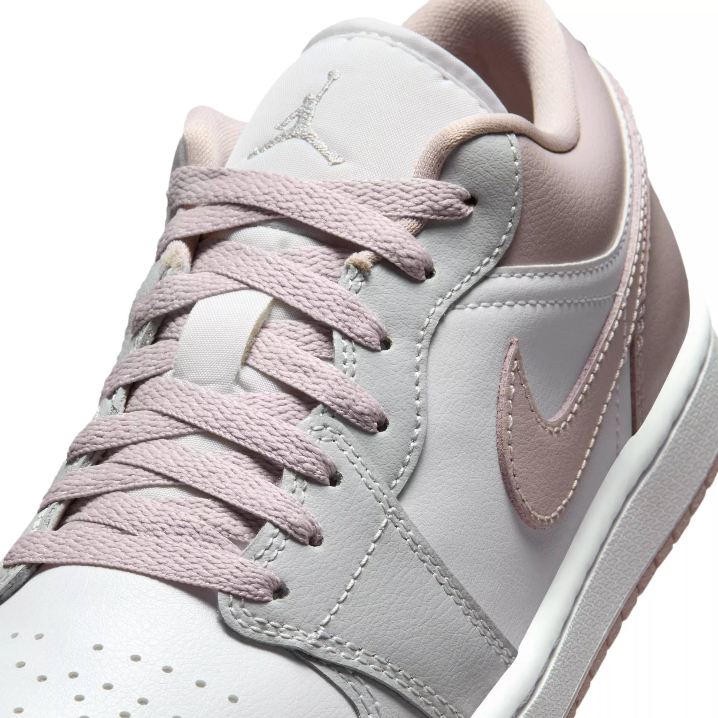 Jordan Air Jordan 1 Low "Particle Rose/White/Neutral Grey" Women's Shoe - ROSE/WHITE/GREY