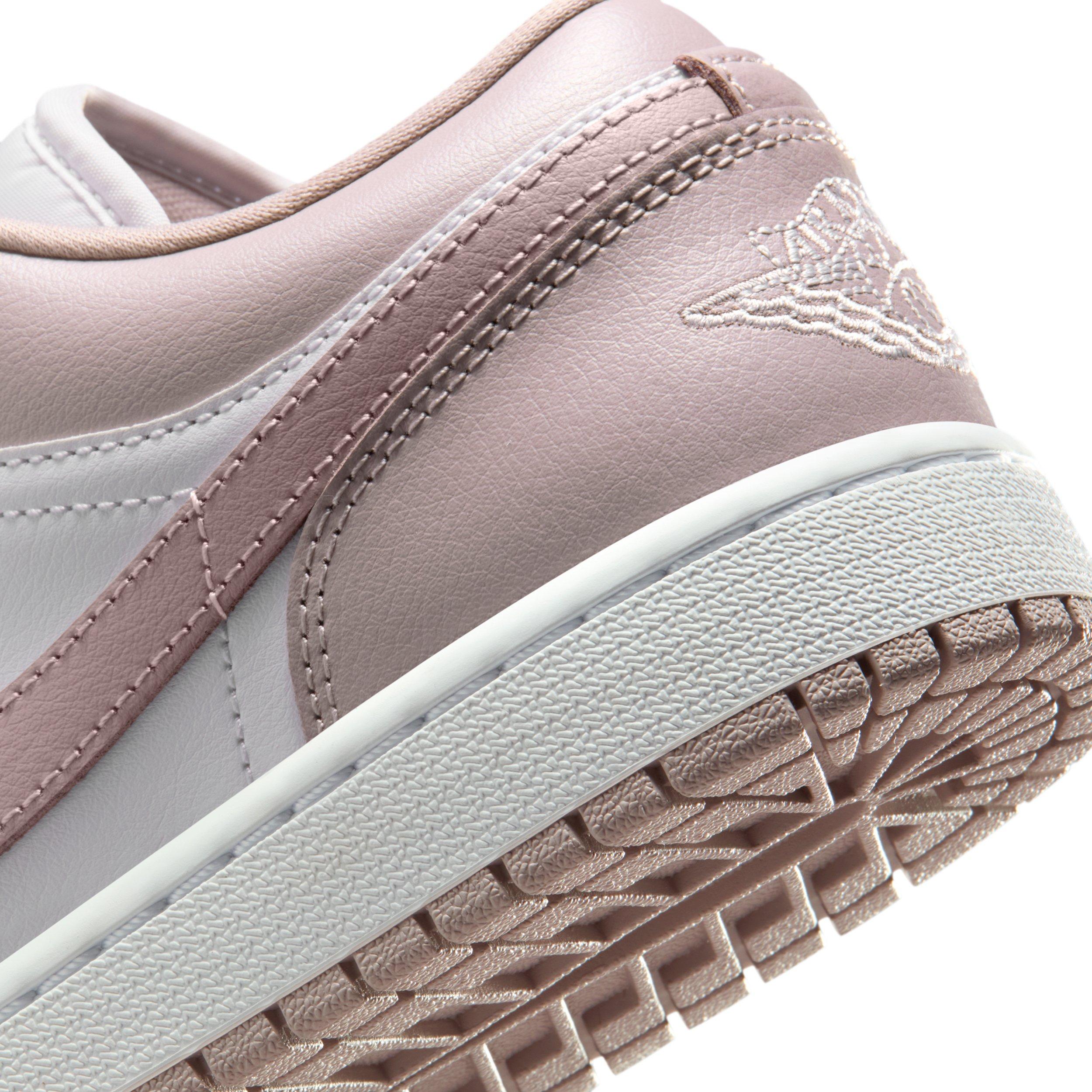 Jordan Air Jordan 1 Low "Particle Rose/White/Neutral Grey" Women's Shoe - ROSE/WHITE/GREY Thumbnail View 8