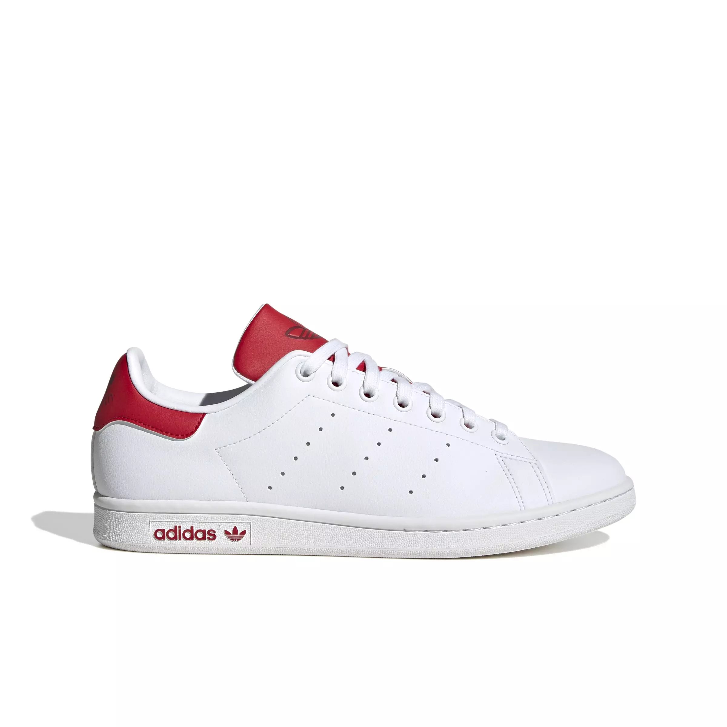 adidas Originals Stan Smith "Ftwr White/Ftwr White/Bet Scarlet" Men's Shoe - WHITE/WHITE/SCARLET