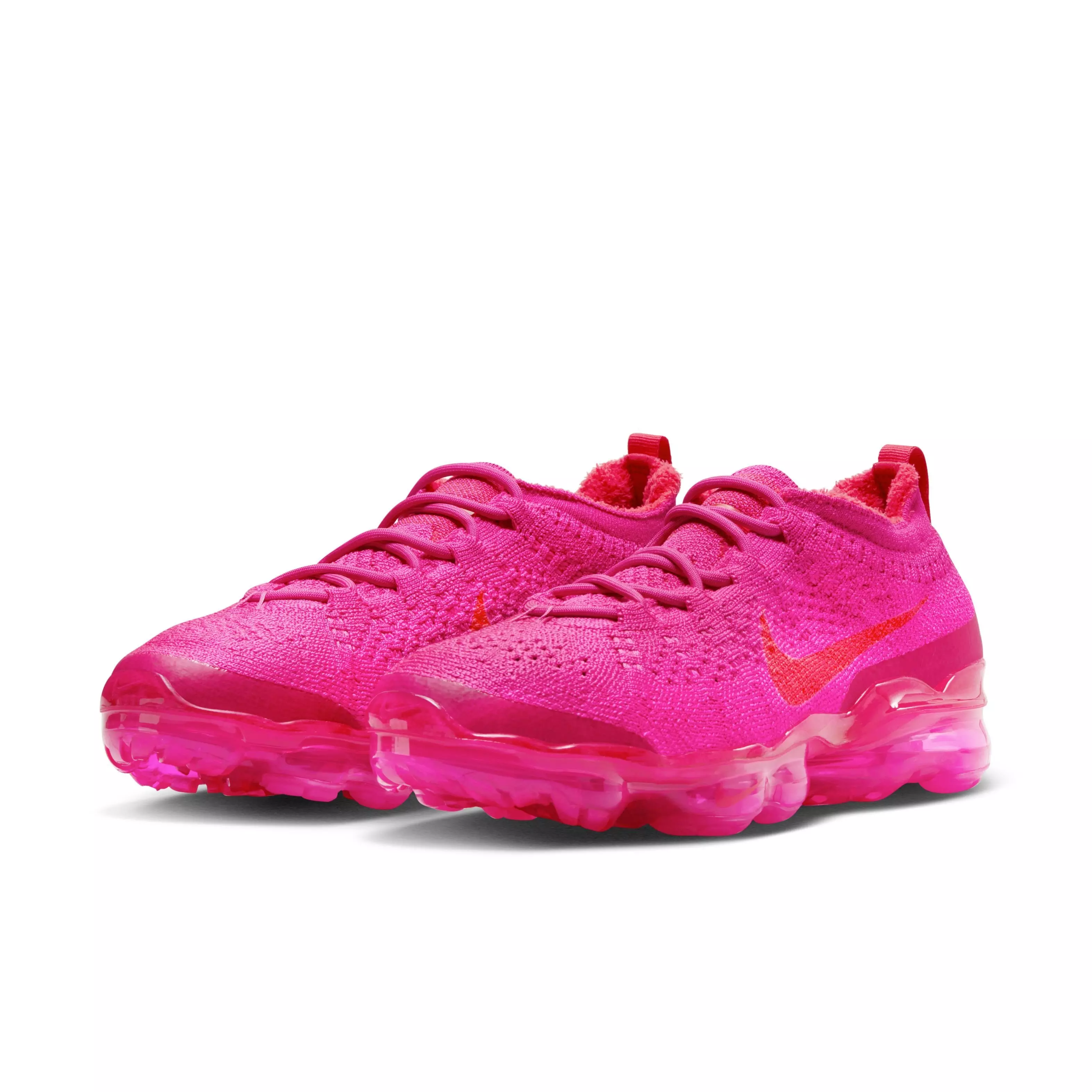 Nike Air VaporMax 2023 Flyknit "Pink/Dark Pink/Red" Women's Shoe - PINK/DK PINK/RED