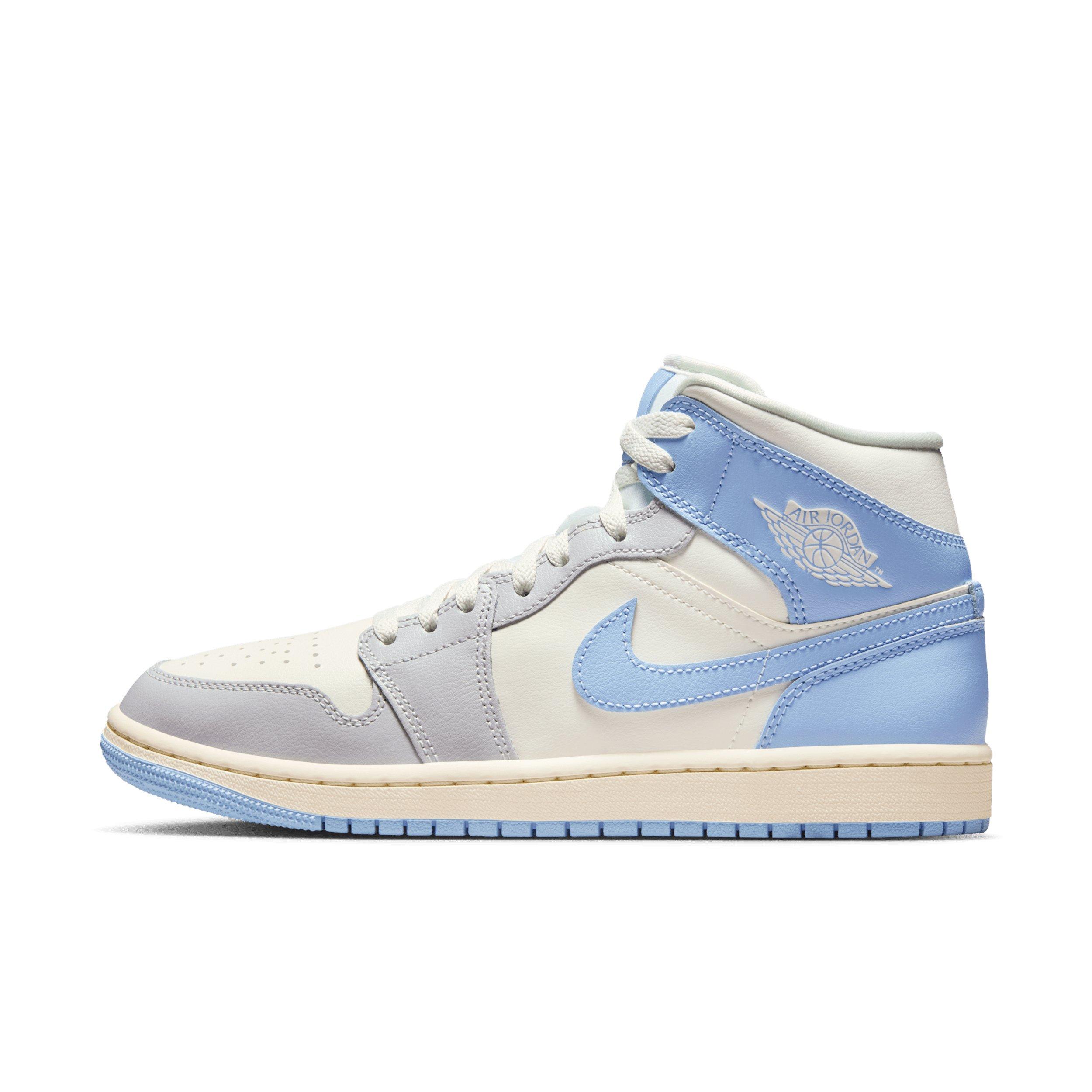 Jordan Air Jordan 1 Mid "Psychic Blue/Sail/Coconut Milk/Neutral Grey" Women's Shoe - BLUE/SAIL/MILK/GREY Thumbnail View 2