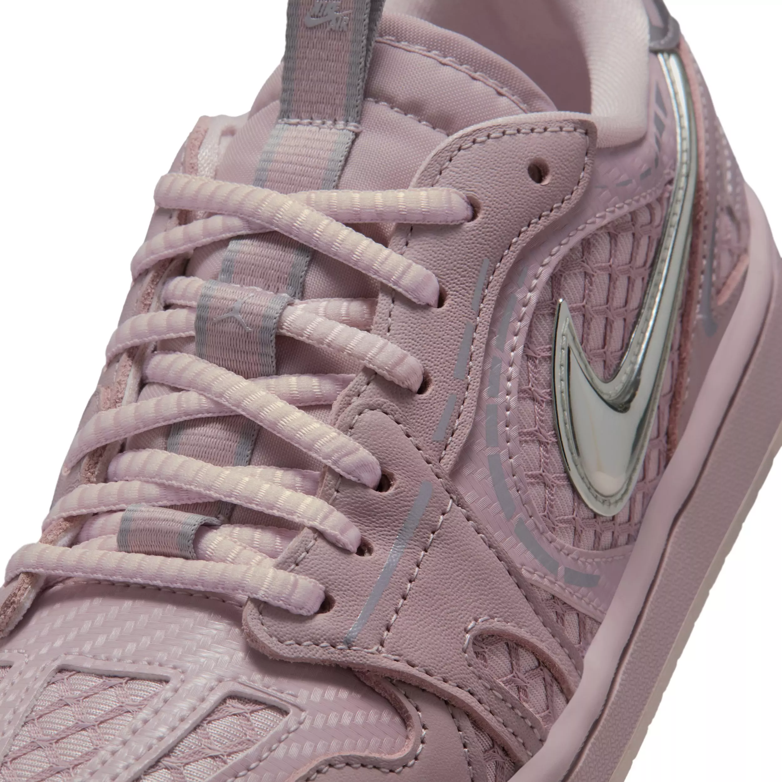 Jordan 1 Low Method of Make "Particle Rose/Barely Rose/Metallic Silver/Enigma Stone" Women's Shoe - ROSE/ROSE/SILVER/STONE