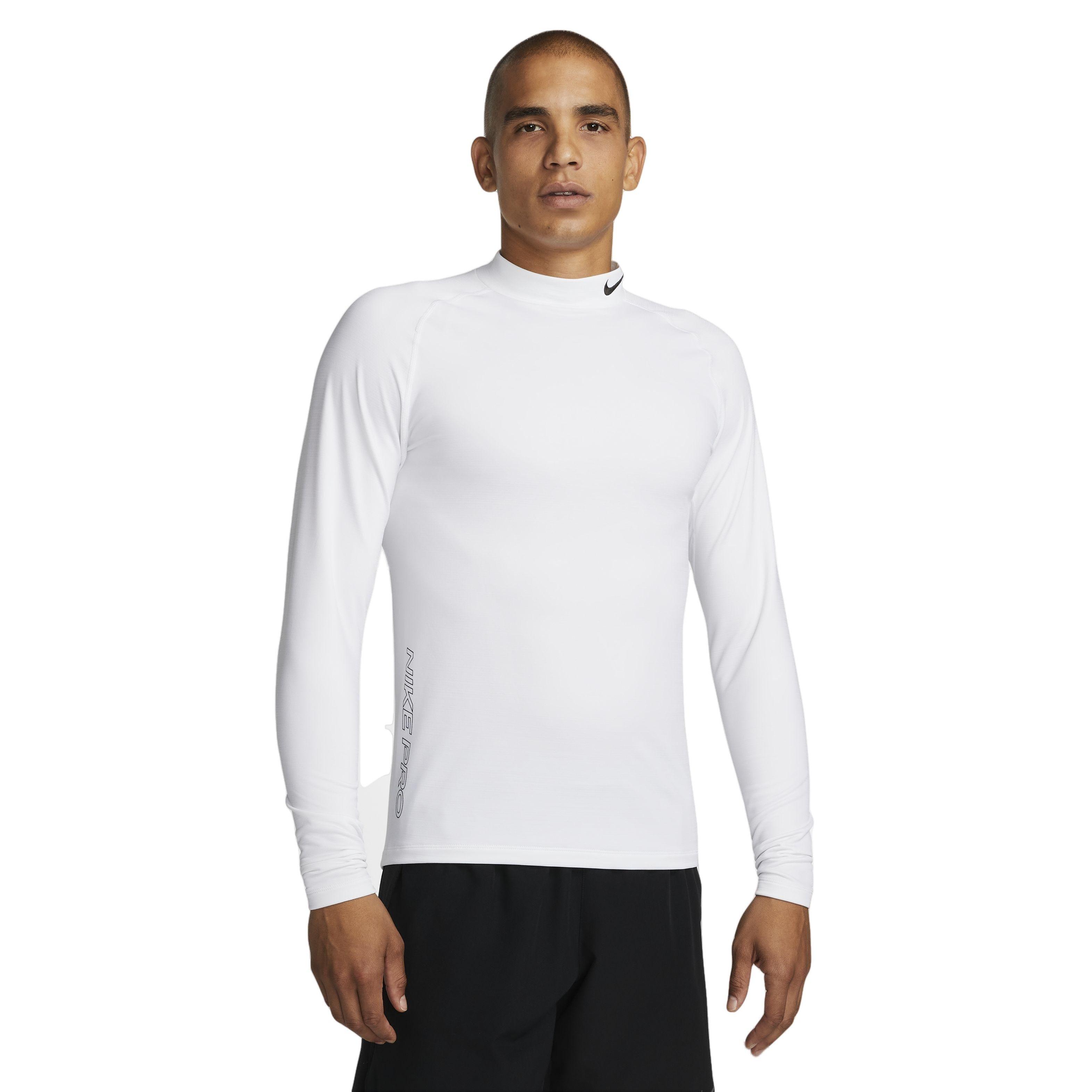 Nike Men's Nike Pro Warm Mock Long Sleeve Top - Hibbett