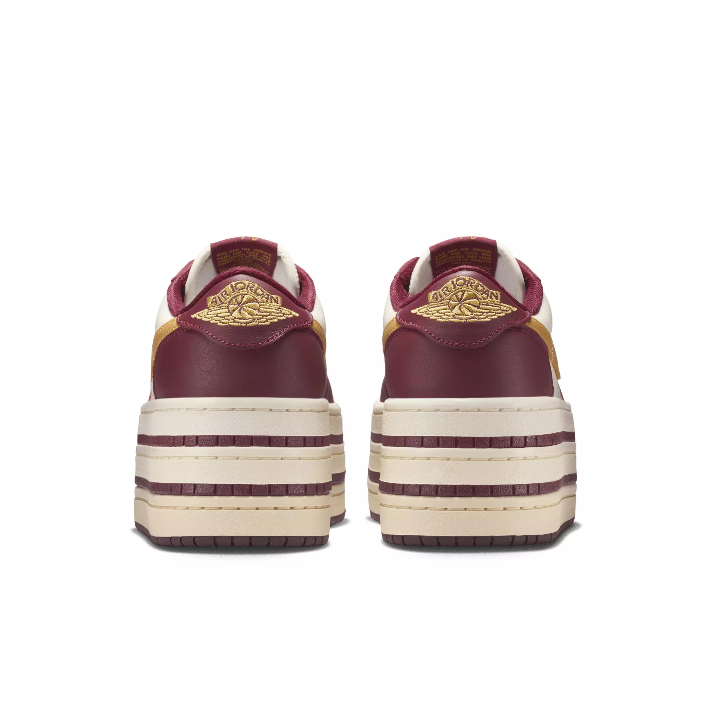 Jordan 1 Triple Stack "Team Red/Pale Ivory/Sanded Gold" Women's Shoe - RED/IVORY/GOLD