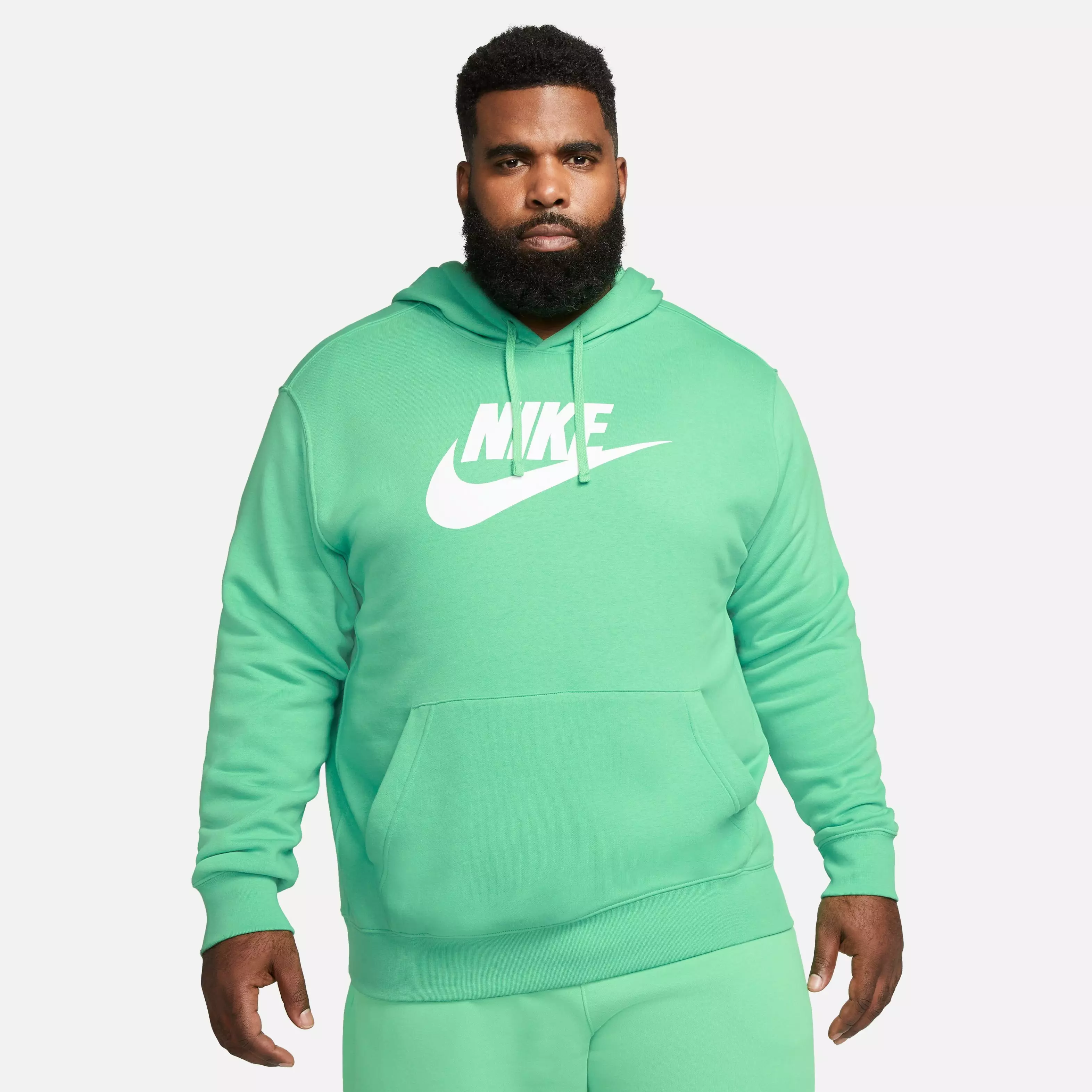 Nike Men's Sportswear Club Fleece "Green" Pullover Hoodie - GREEN