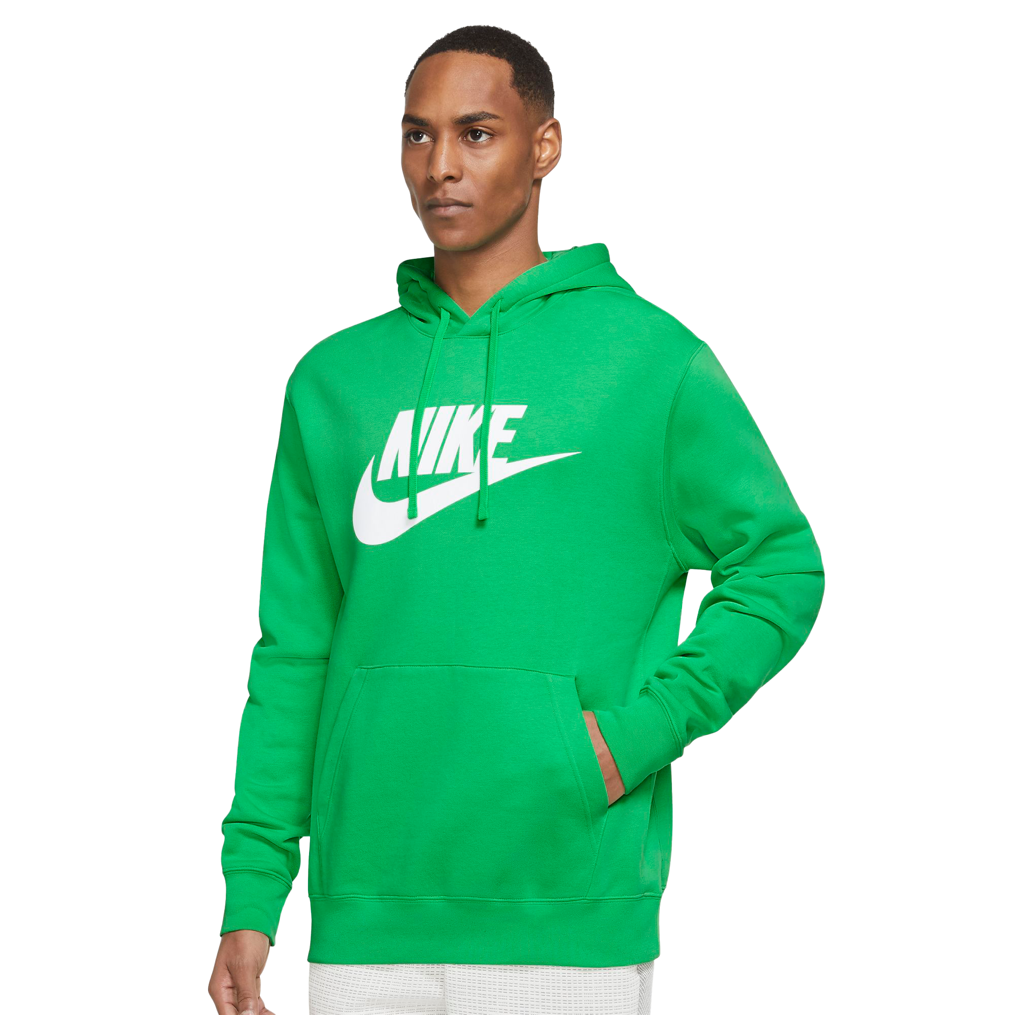 Nike Men's Sportswear Club Fleece "Green" Pullover Hoodie - City Gear
