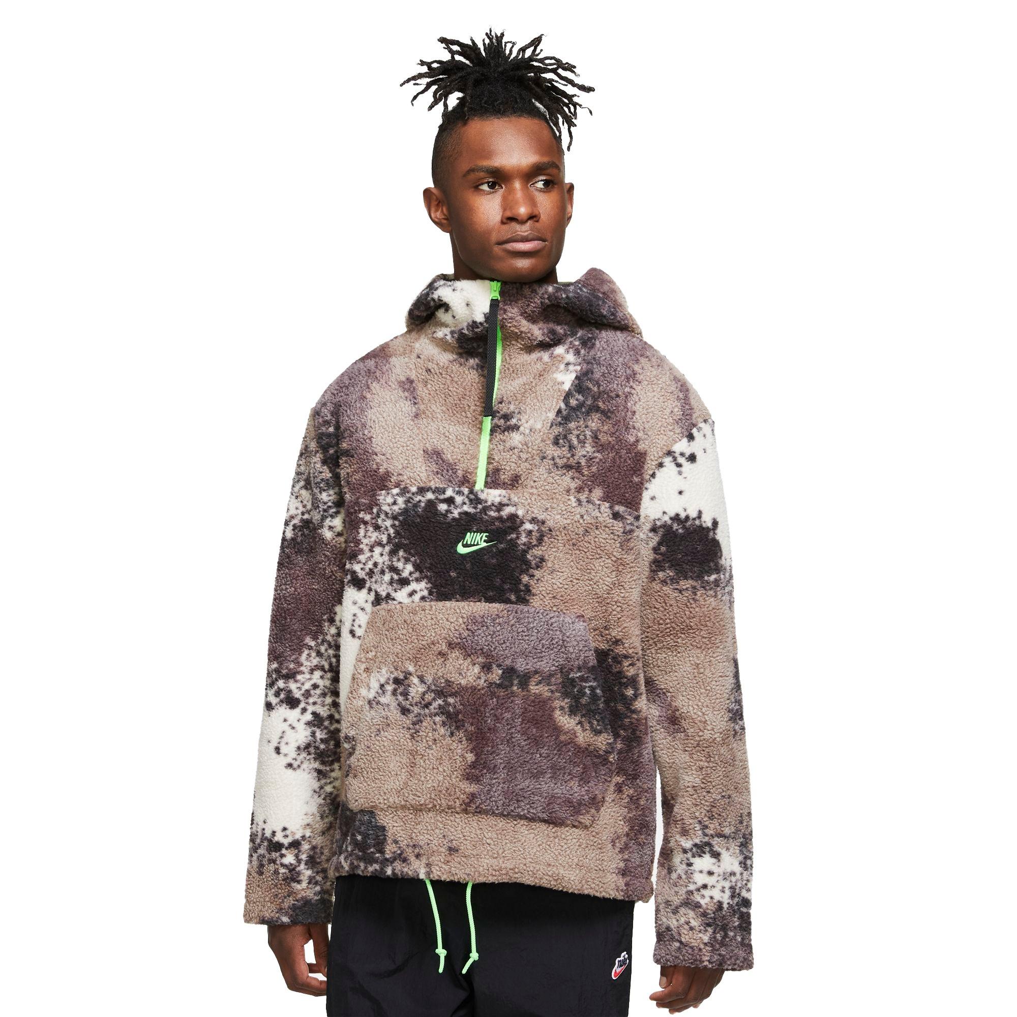 Nike sherpa half zip sales hoodie