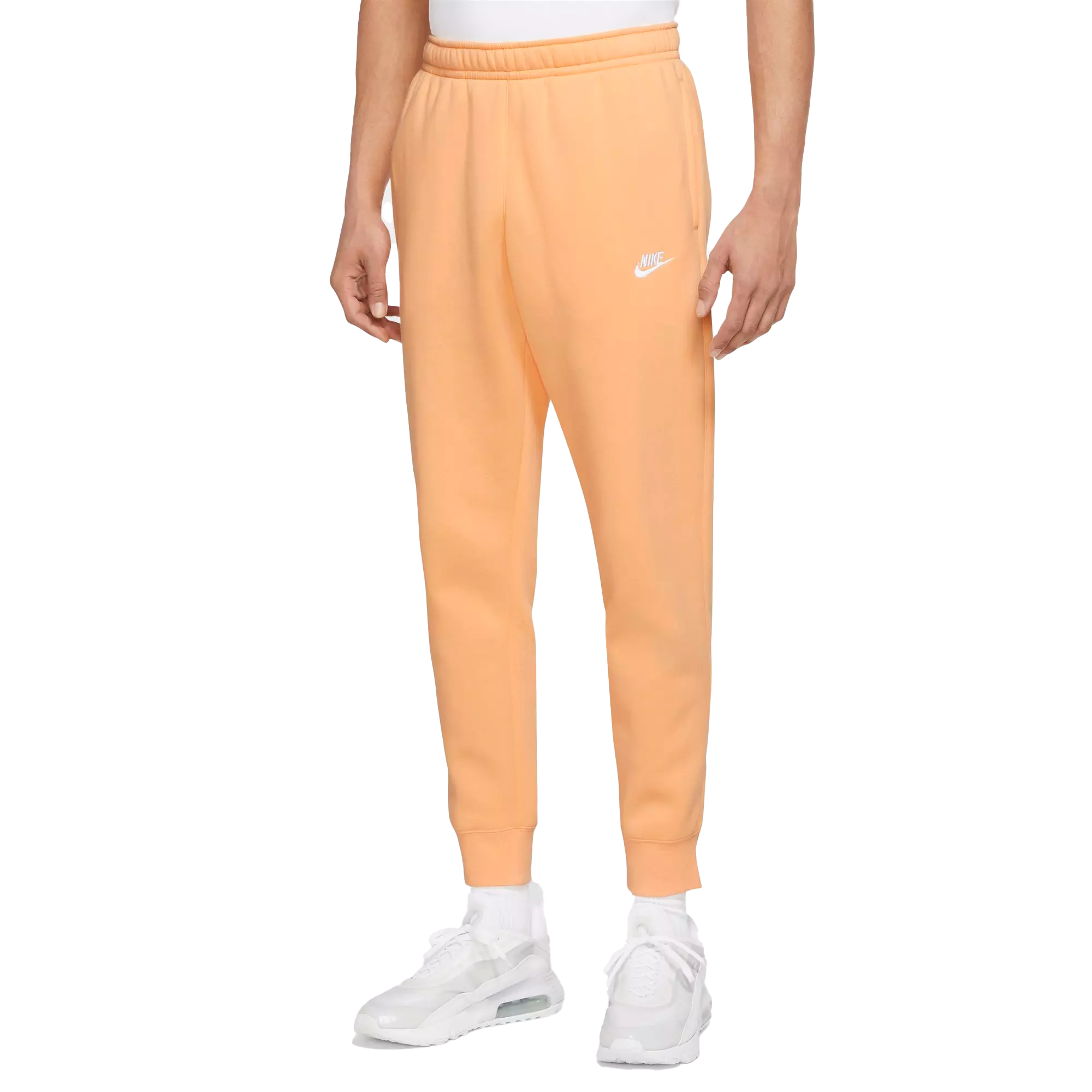 Nike Men's Sportswear Club Fleece "Orange" Joggers - ORANGE