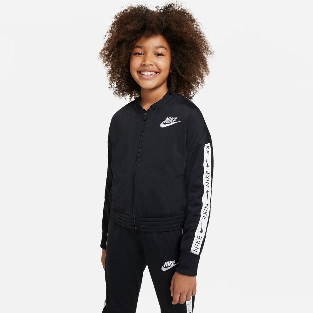 Junior black shop nike tracksuit