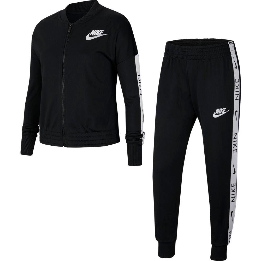 Black nike best sale tracksuit kids