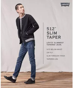 Cloudy spherical revelation Levi's Men's 512 Slim Taper Fit Richmond Diamond Jeans