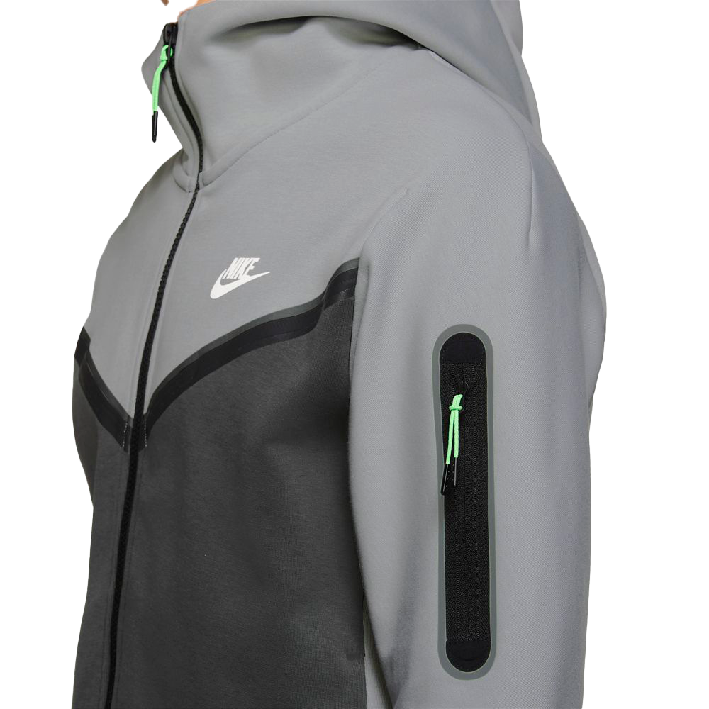 Nike tech 2025 fleece grey green