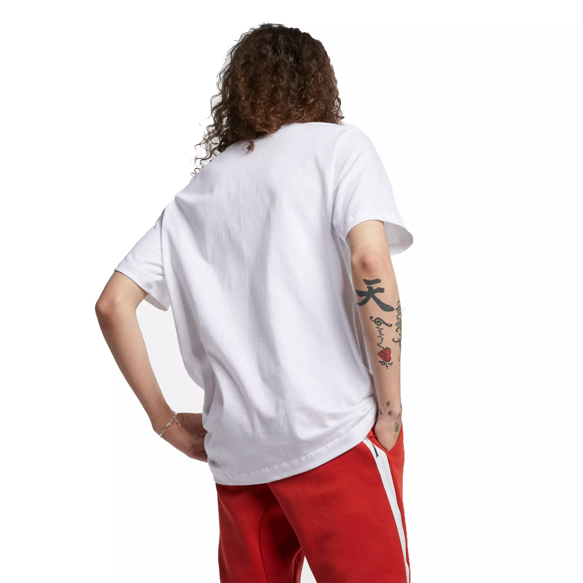 Nike Men's "White" Sportswear Club Tee - WHITE/BLACK