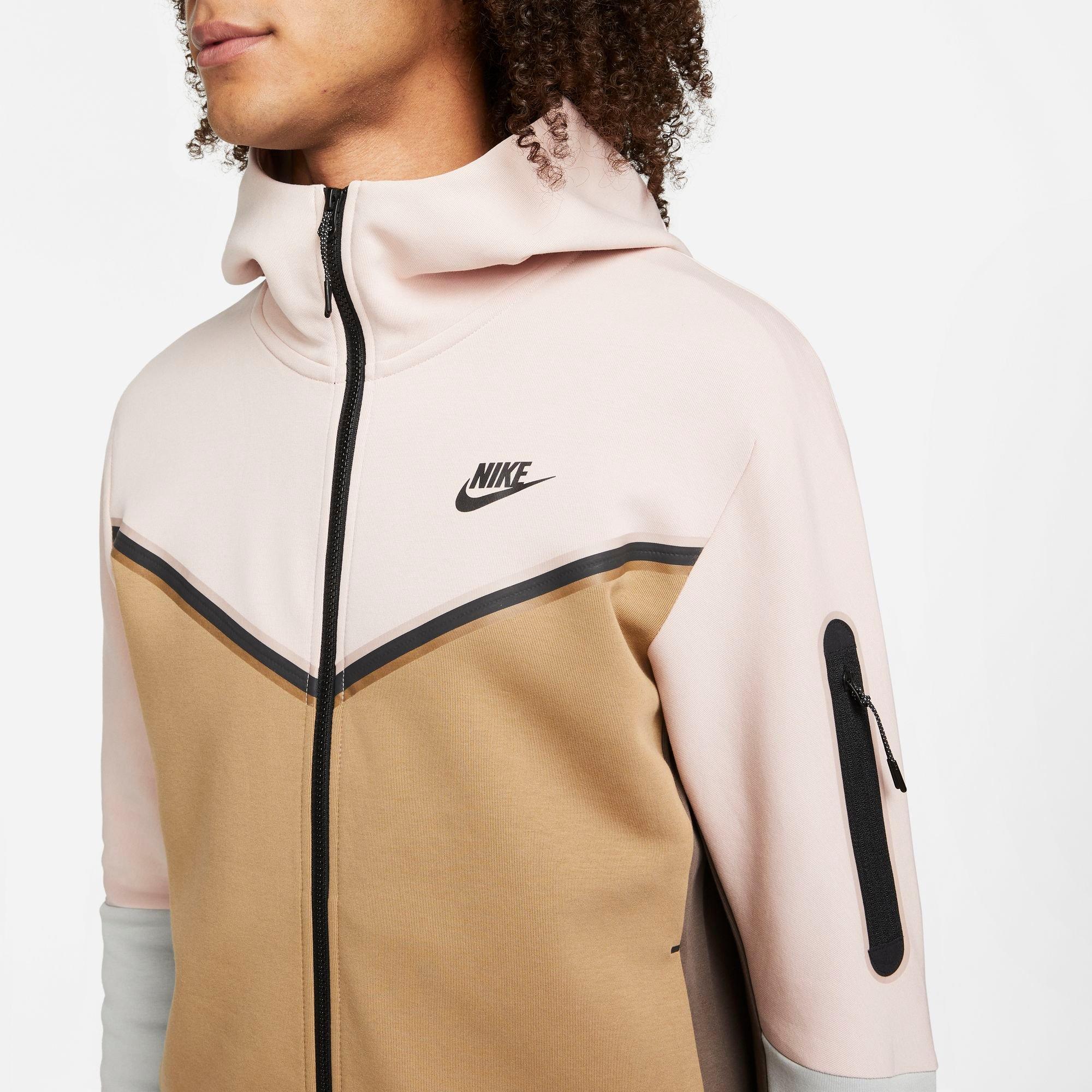 pink nike fleece jacket