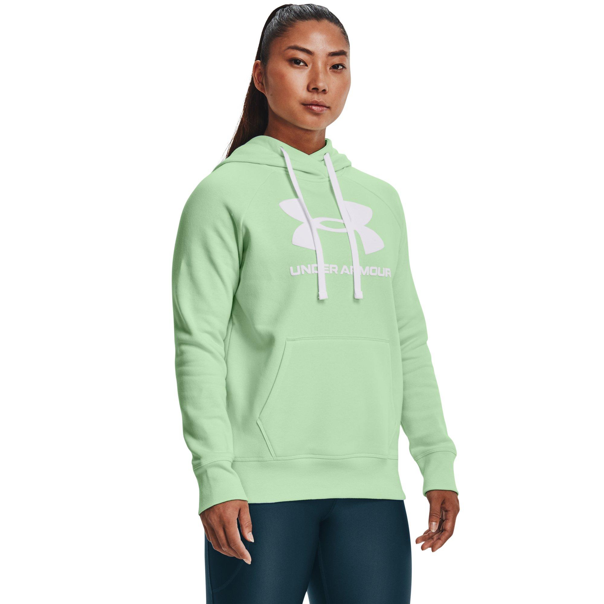 Mint green outlet under armour hoodie