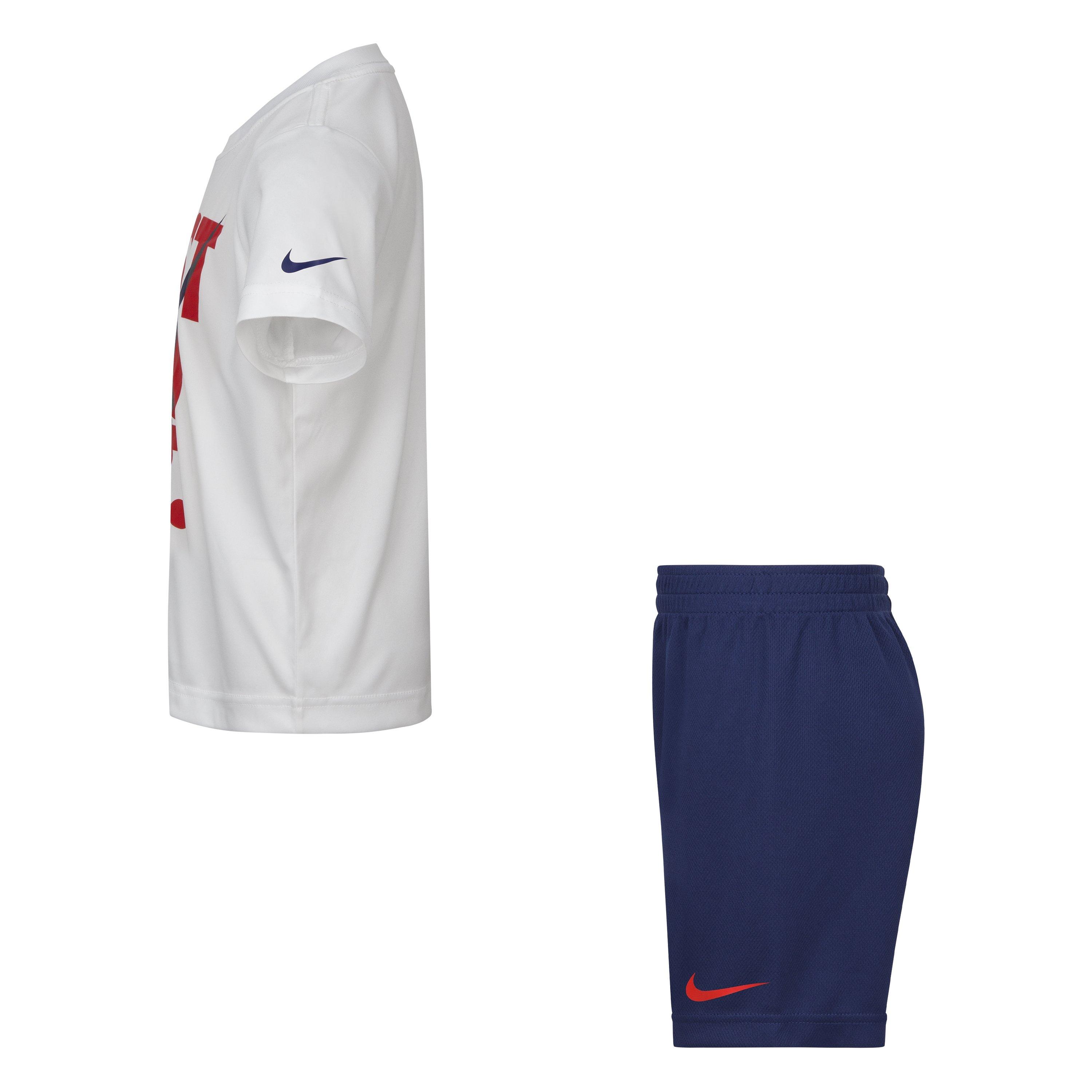 Nike Boys (4-7) Just-Do-It Short Set - NAVY Thumbnail View 3