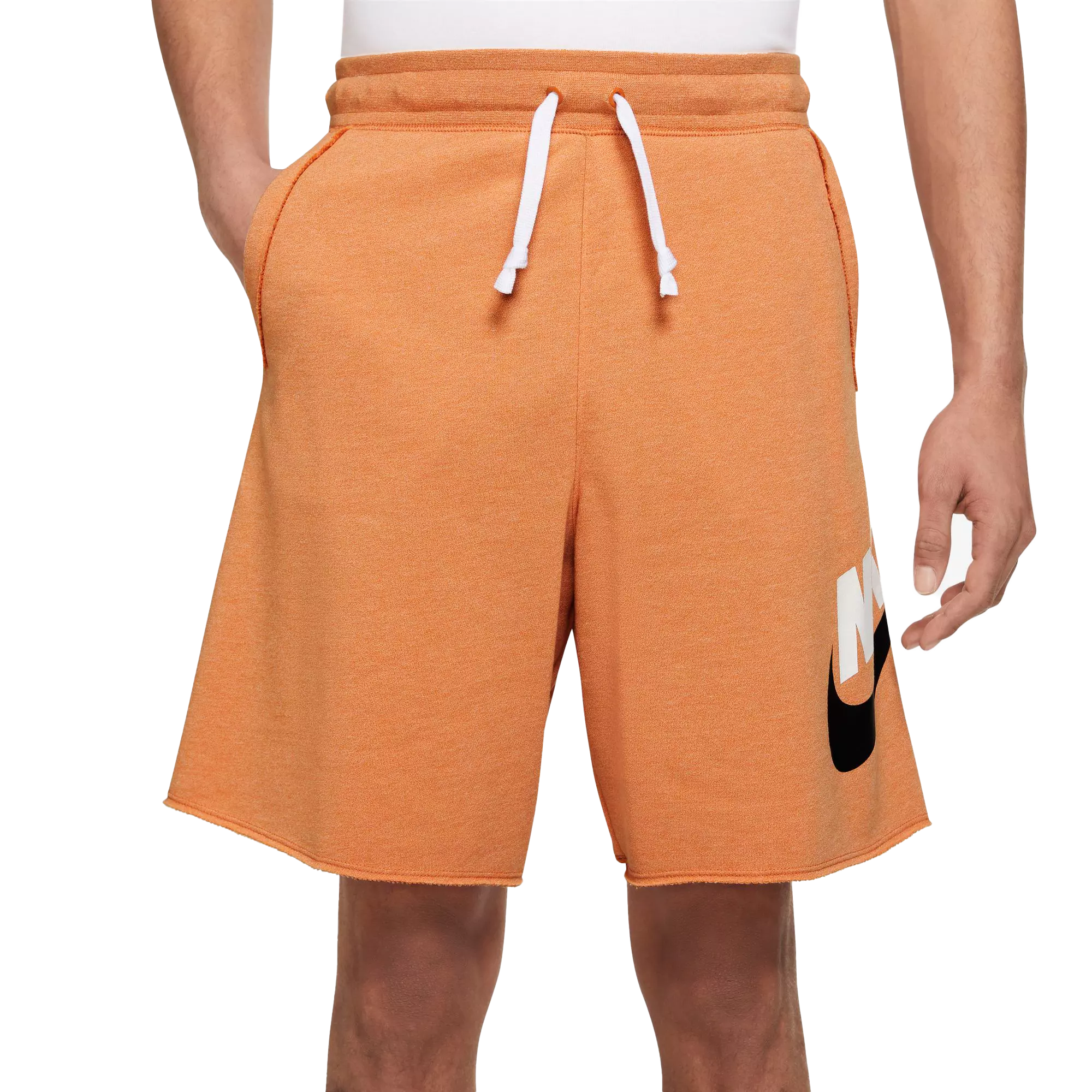Nike Men's Sportswear Alumni Fleece "Orange" Shorts - ORANGE