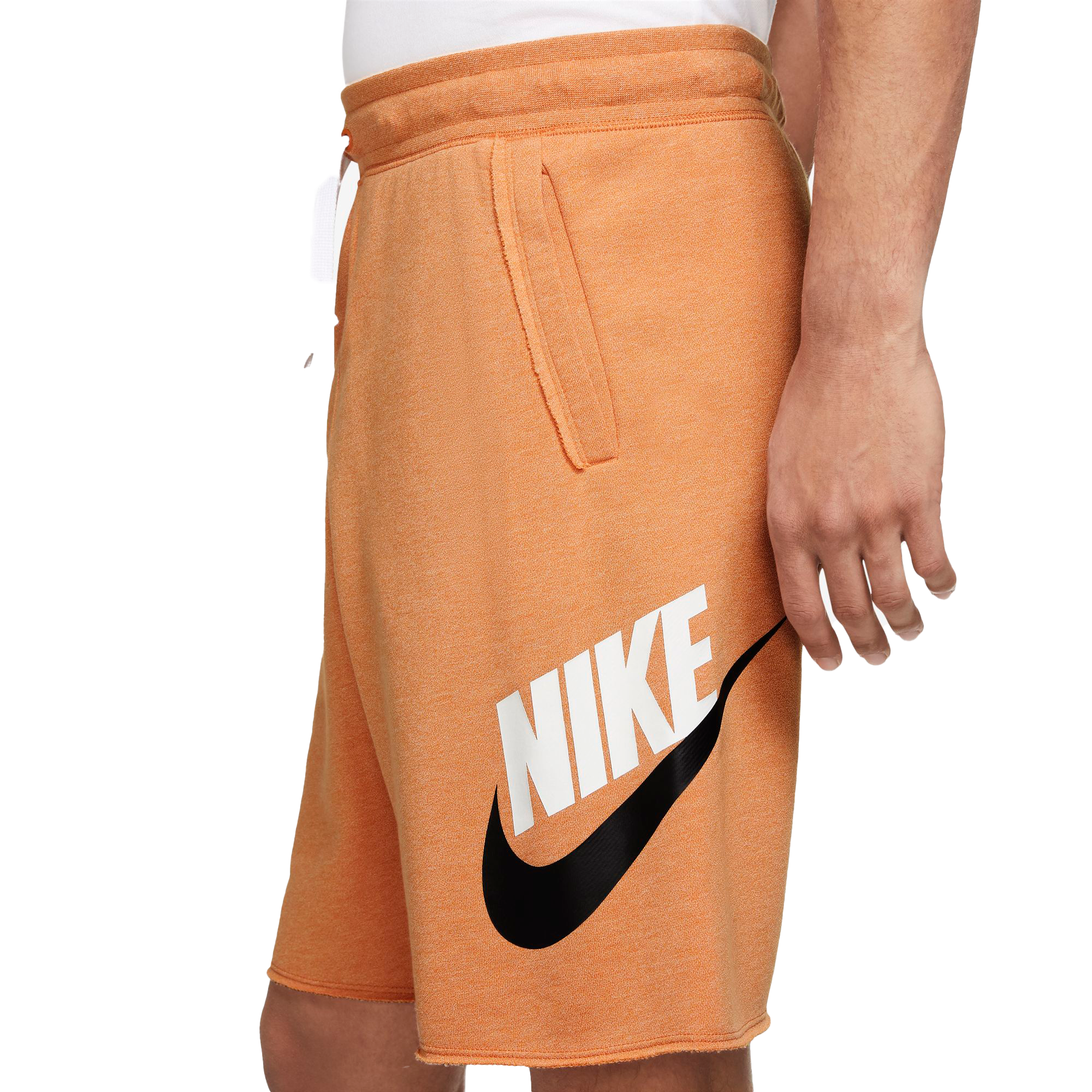 Nike Men's Sportswear Alumni Fleece Orange Shorts - Hibbett