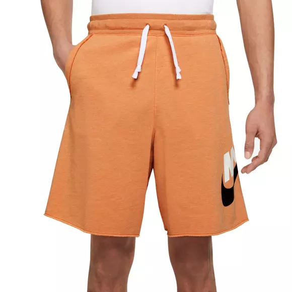 Nike Men's Alumni Fleece "Orange" Shorts - Hibbett | Gear