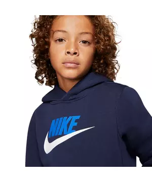 Nike Boys' Sportswear Club All-Over-Print Midnight Navy Pullover Hoodie -  Hibbett