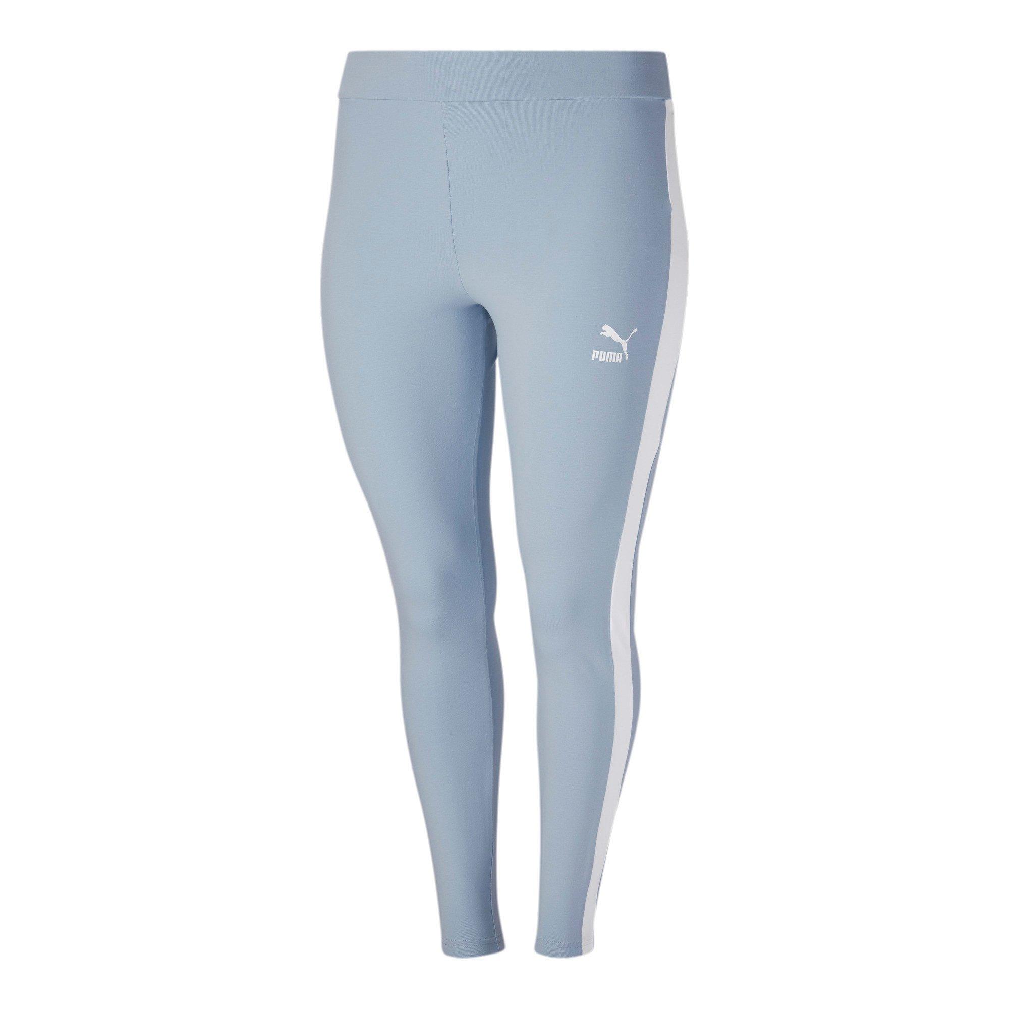 PUMA Womens Iconic T7 Leggings Blue Fog Medium 