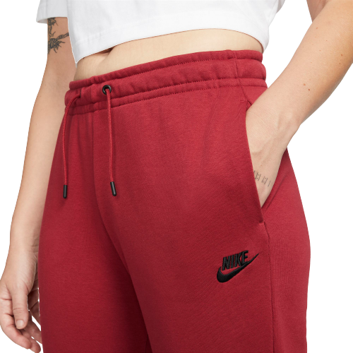 Nike Women's Sportswear Essential Fleece Maroon Pants - Hibbett