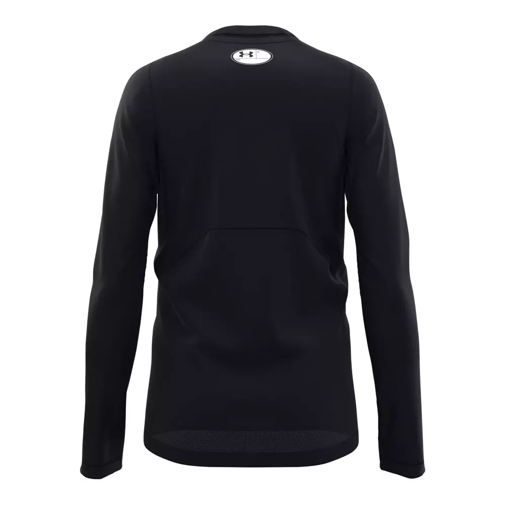 Under Armour Big Boys' ColdGear Armour Long Sleeve Tee-Black/White - BLACK/WHITE