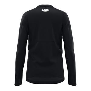 Under Armour Big Boys' ColdGear Armour Long Sleeve Tee-Black/White