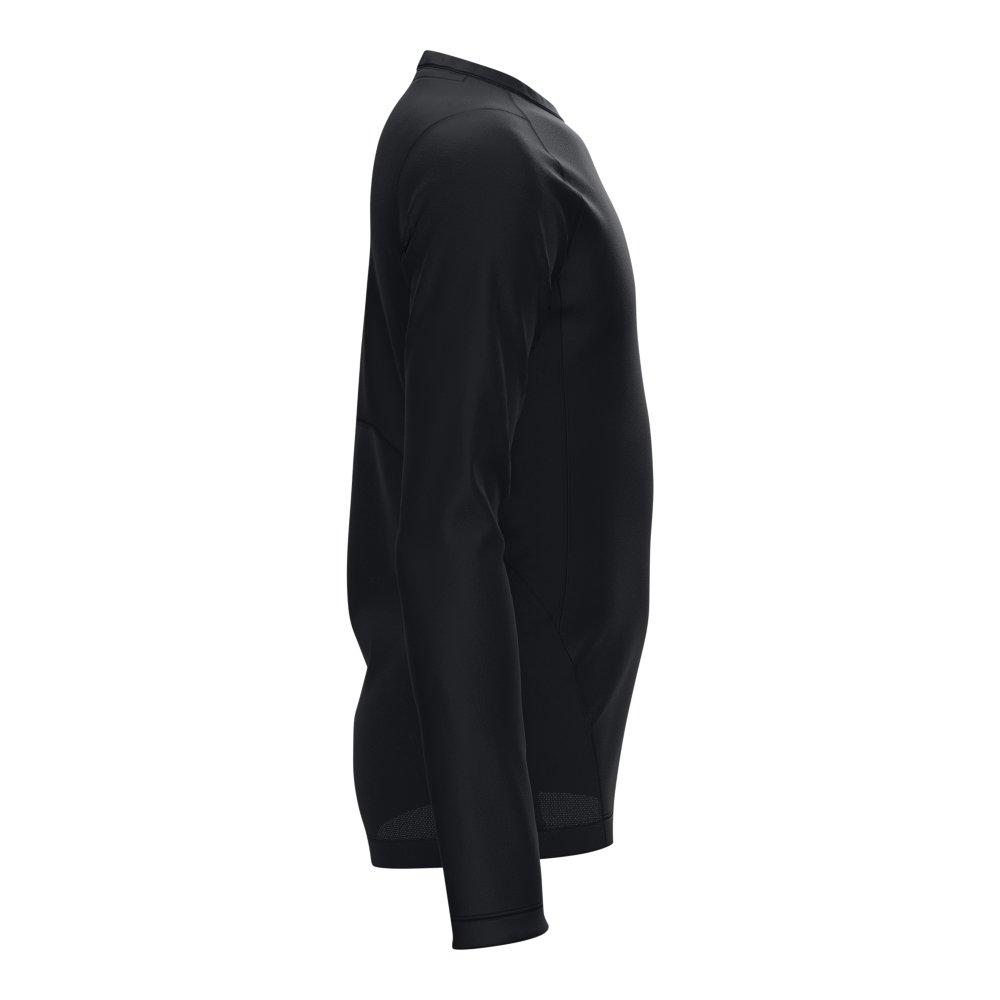 Under Armour ColdGear Armour Big Boys' Black/White Long-Sleeve Tee